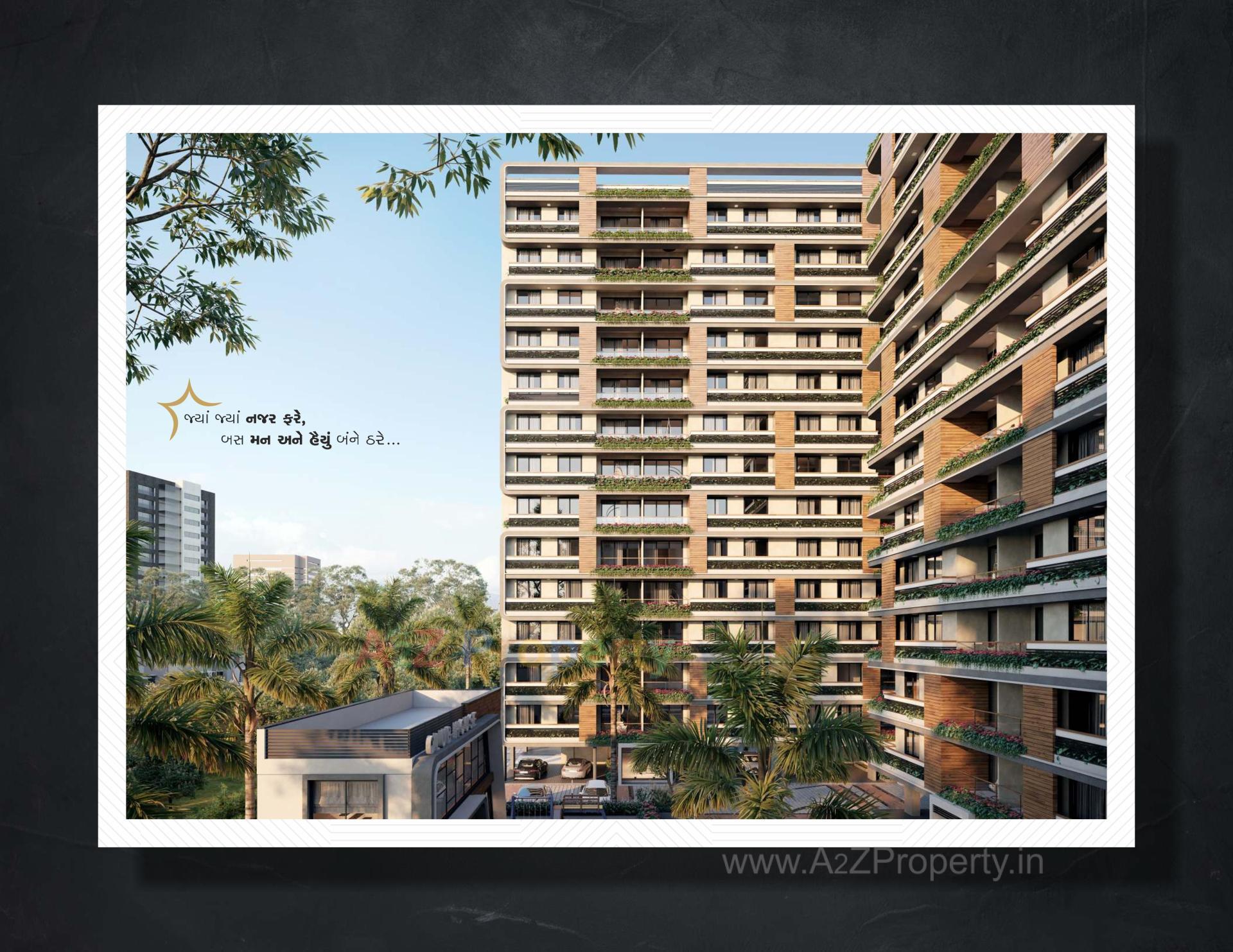 3D Elevation of real estate project Star Icon   Paradise located at Hanspura, Ahmedabad, Gujarat