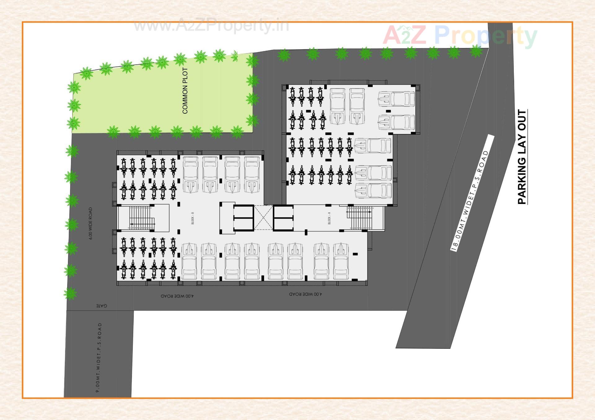 Layout of real estate project Star Residency located at Narol, Ahmedabad, Gujarat