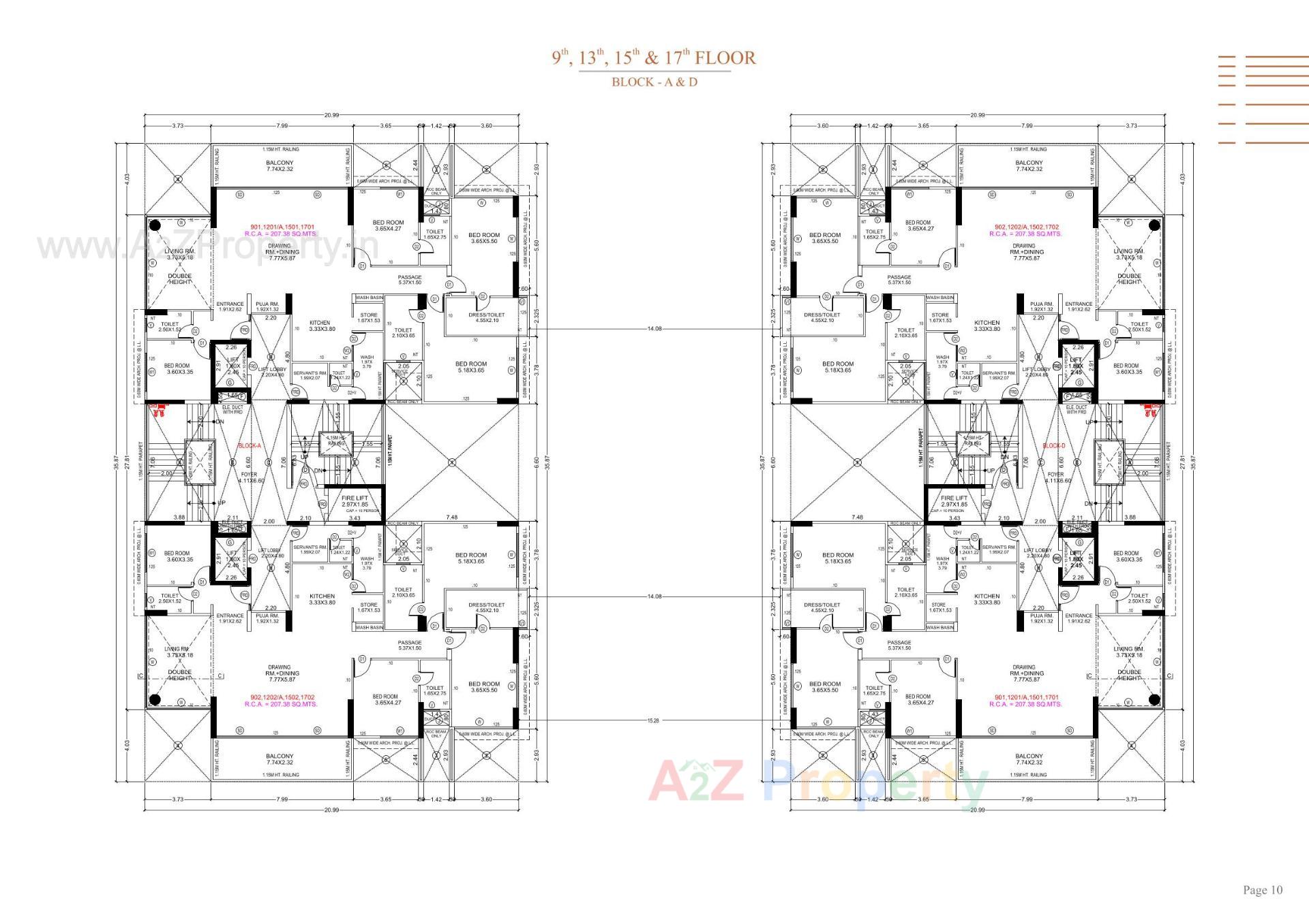 Layout of real estate project Stark Torre located at Sola, Ahmedabad, Gujarat