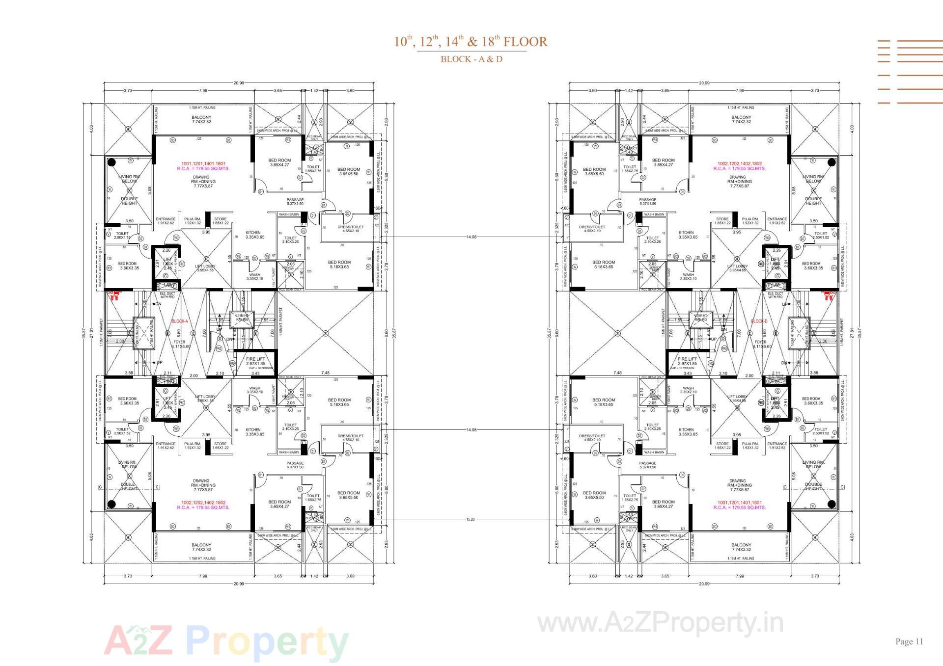 Layout of real estate project Stark Torre located at Sola, Ahmedabad, Gujarat