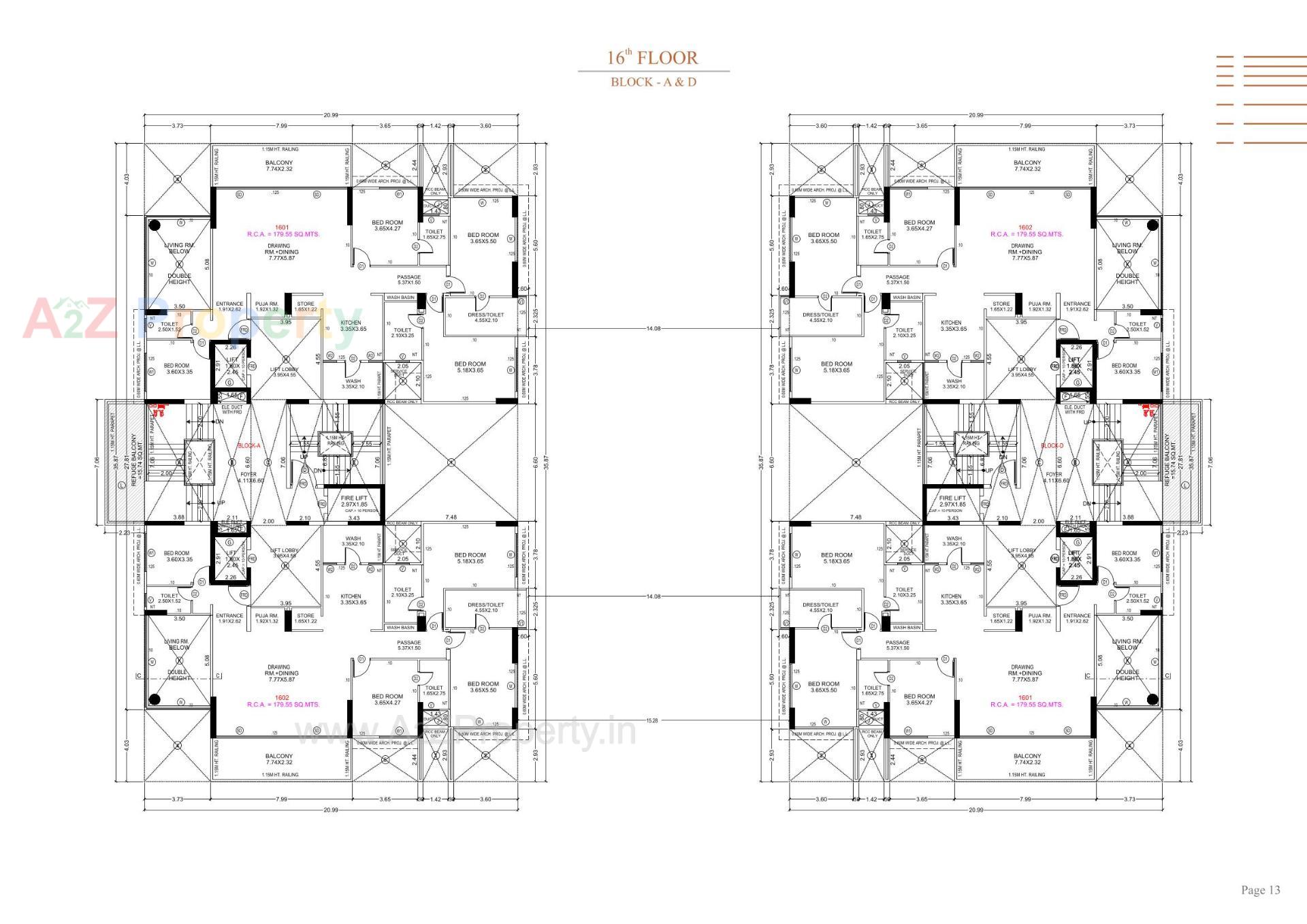Layout of real estate project Stark Torre located at Sola, Ahmedabad, Gujarat