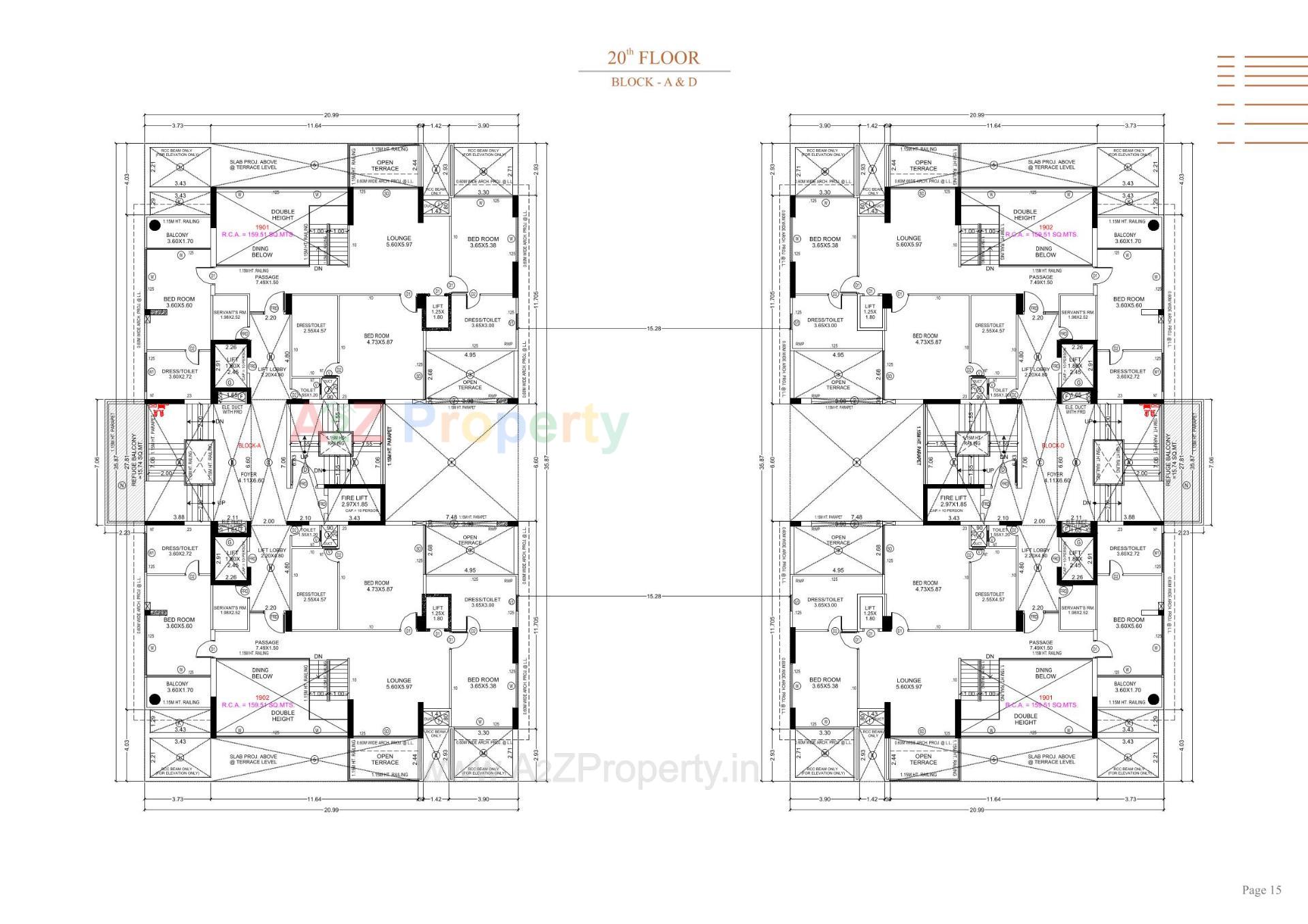 Layout of real estate project Stark Torre located at Sola, Ahmedabad, Gujarat