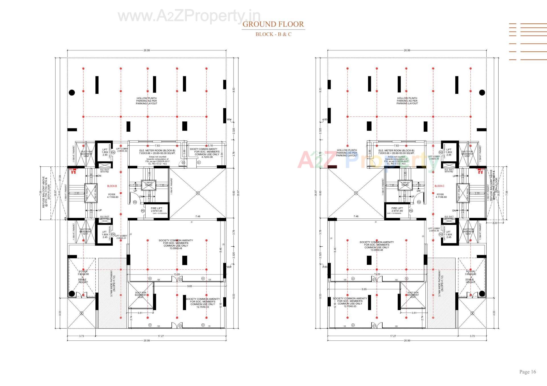 Layout of real estate project Stark Torre located at Sola, Ahmedabad, Gujarat