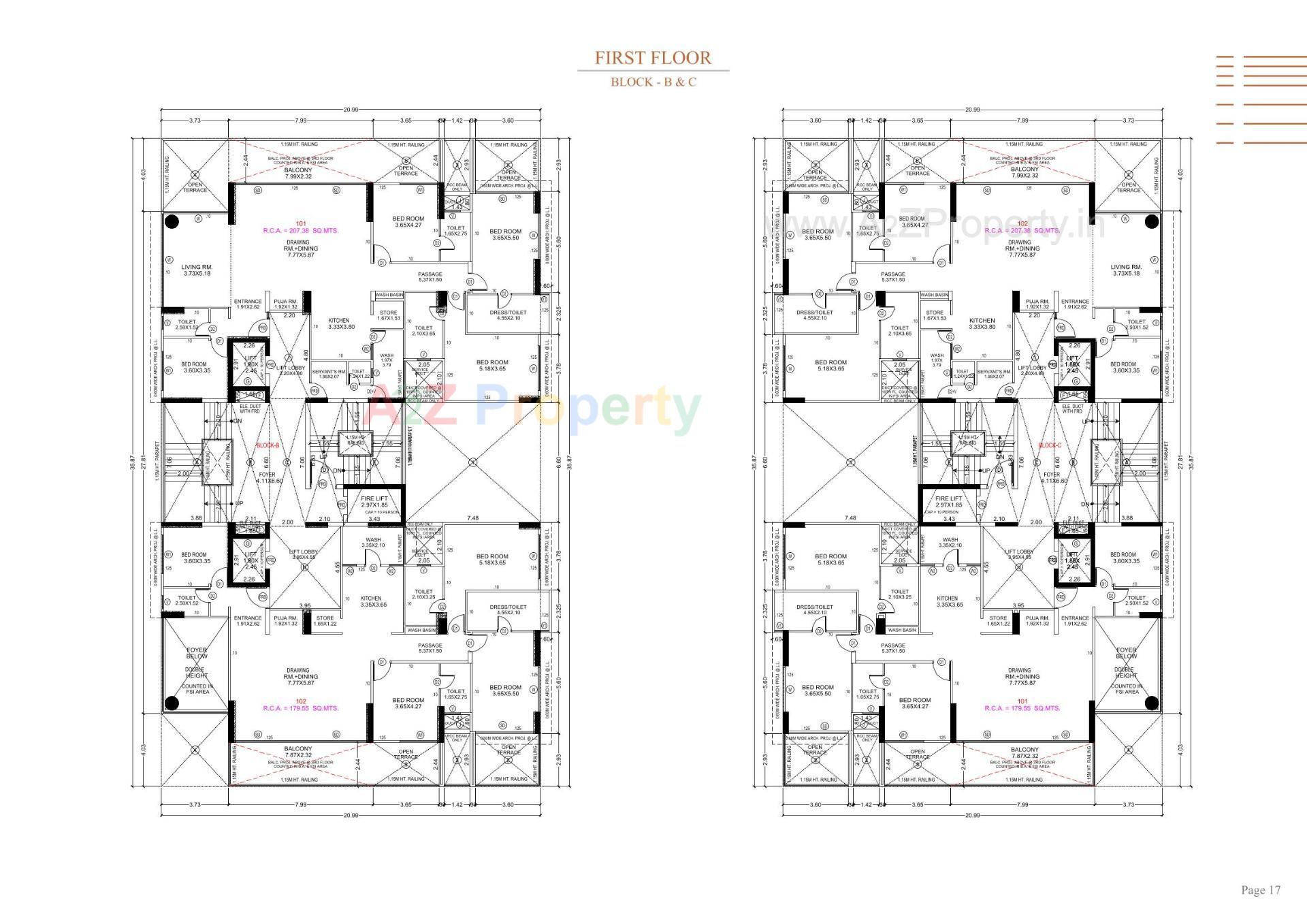 Layout of real estate project Stark Torre located at Sola, Ahmedabad, Gujarat