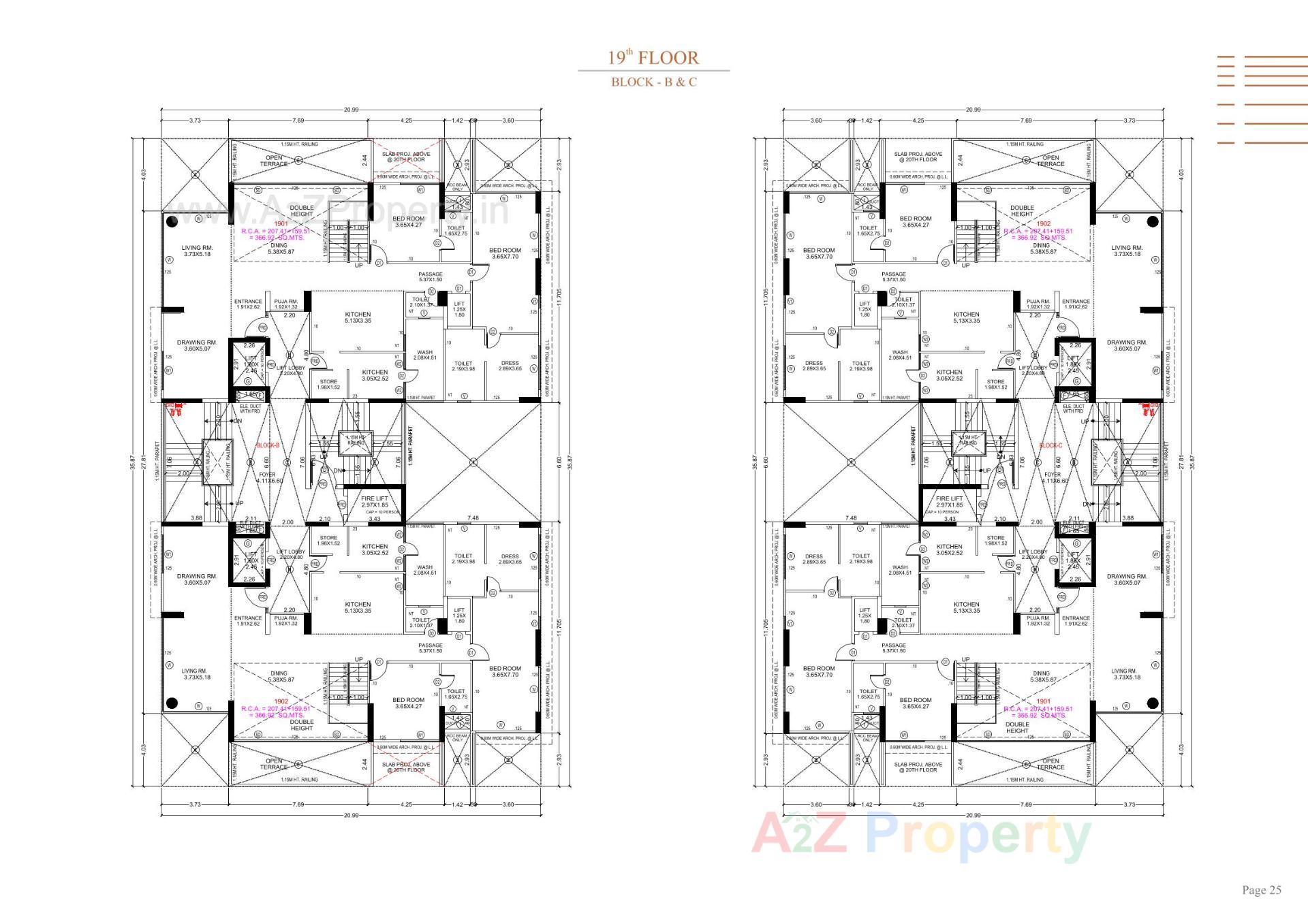 Layout of real estate project Stark Torre located at Sola, Ahmedabad, Gujarat