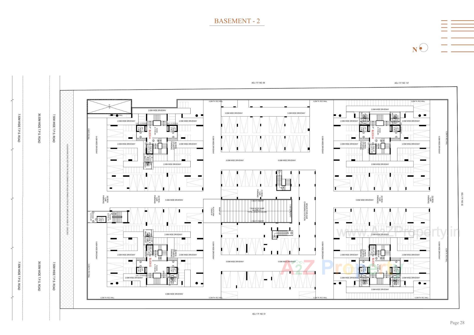 Layout of real estate project Stark Torre located at Sola, Ahmedabad, Gujarat