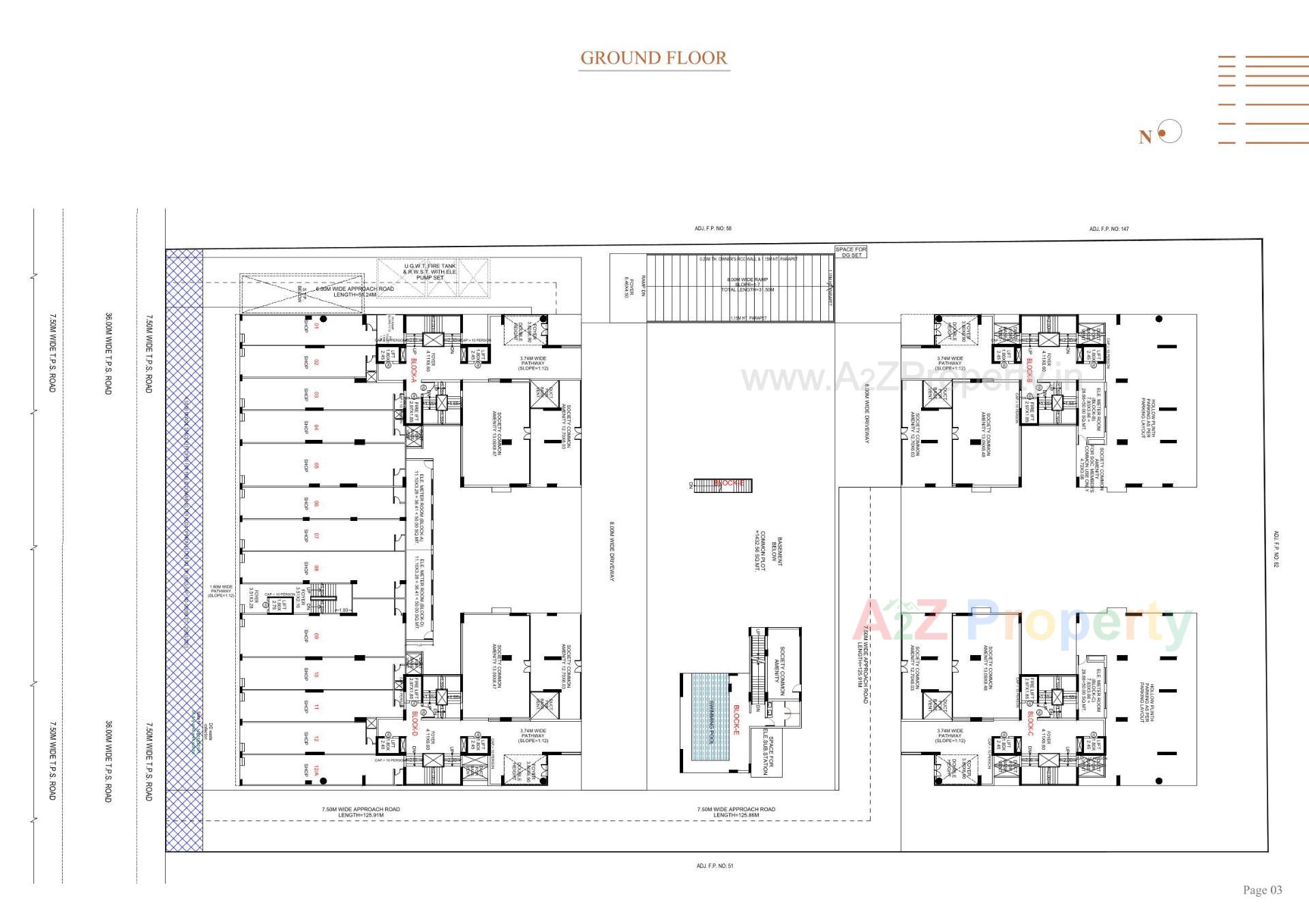 Layout of real estate project Stark Torre located at Sola, Ahmedabad, Gujarat