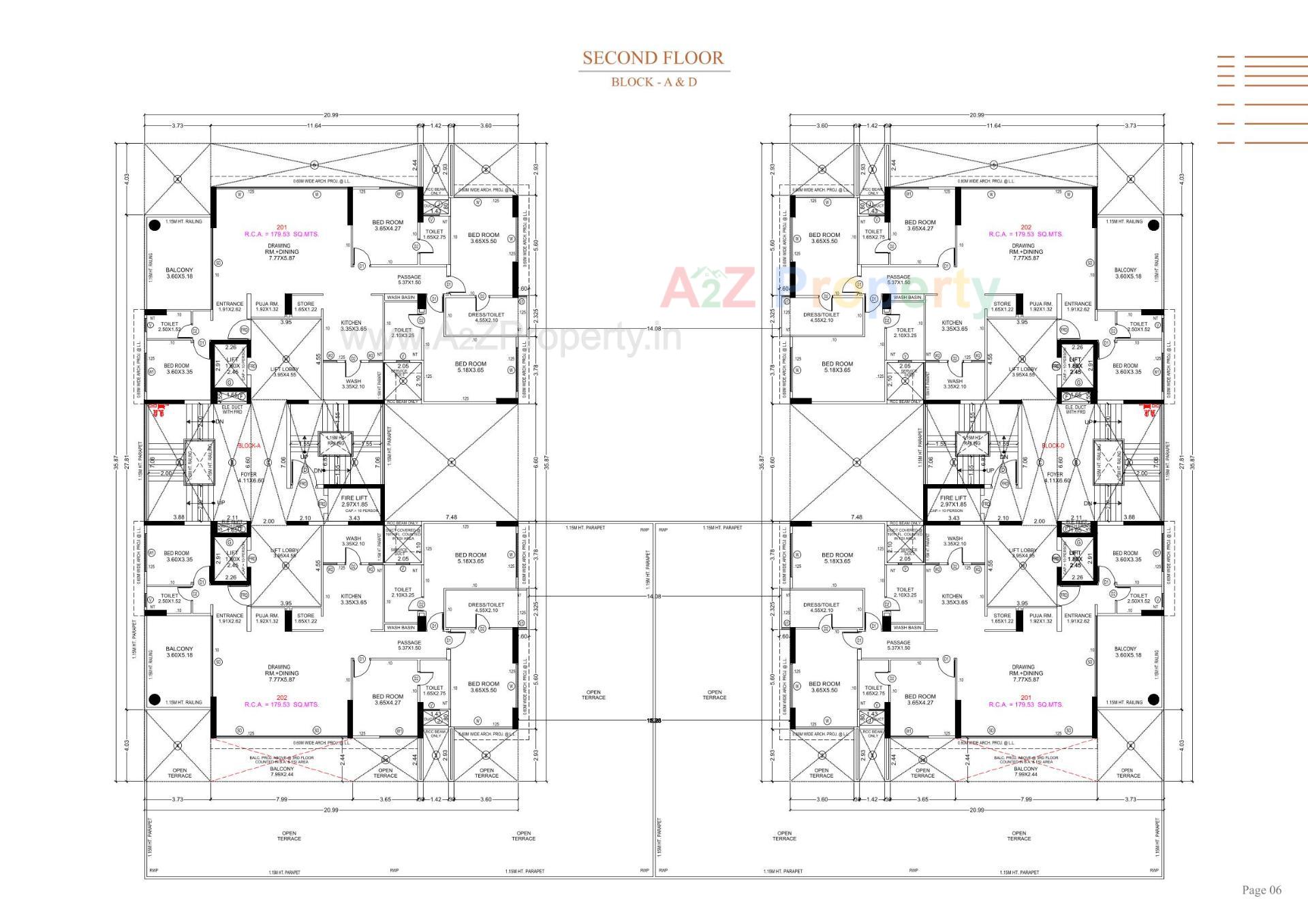 Layout of real estate project Stark Torre located at Sola, Ahmedabad, Gujarat