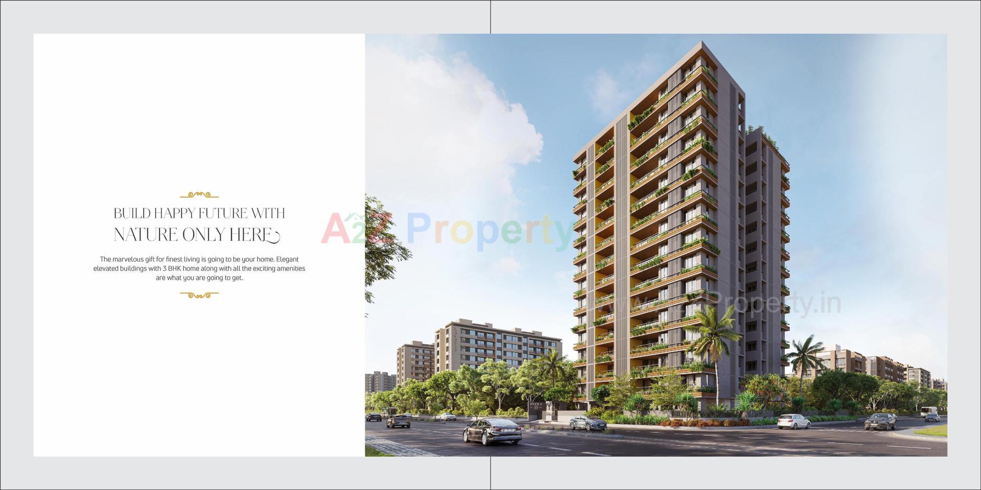 3D Elevation of real estate project Status located at Bhadaj, Ahmedabad, Gujarat