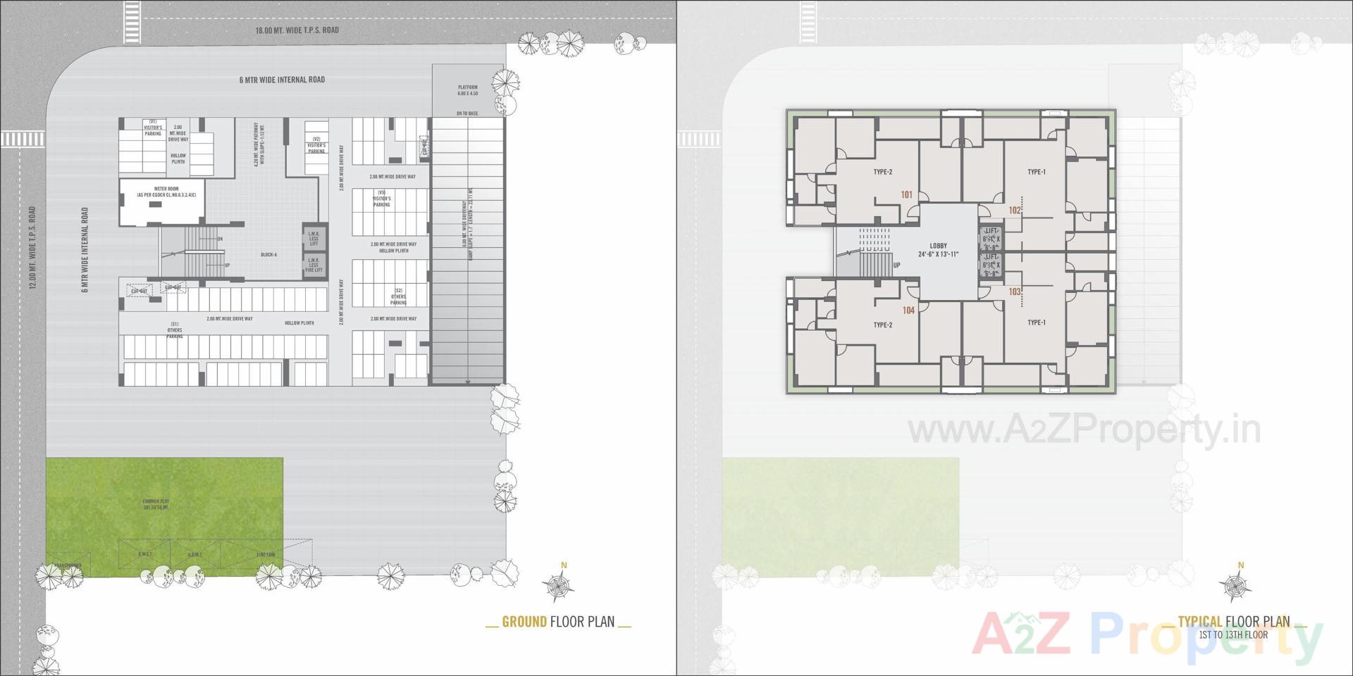 Layout of real estate project Status located at Bhadaj, Ahmedabad, Gujarat