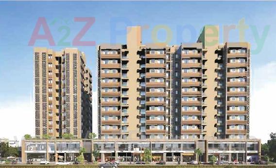 3D Elevation of real estate project Status Elysium located at Jagatpur, Ahmedabad, Gujarat