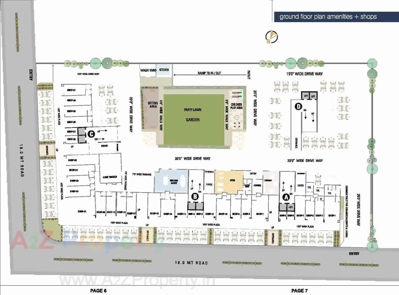 Layout of real estate project Status Elysium located at Jagatpur, Ahmedabad, Gujarat