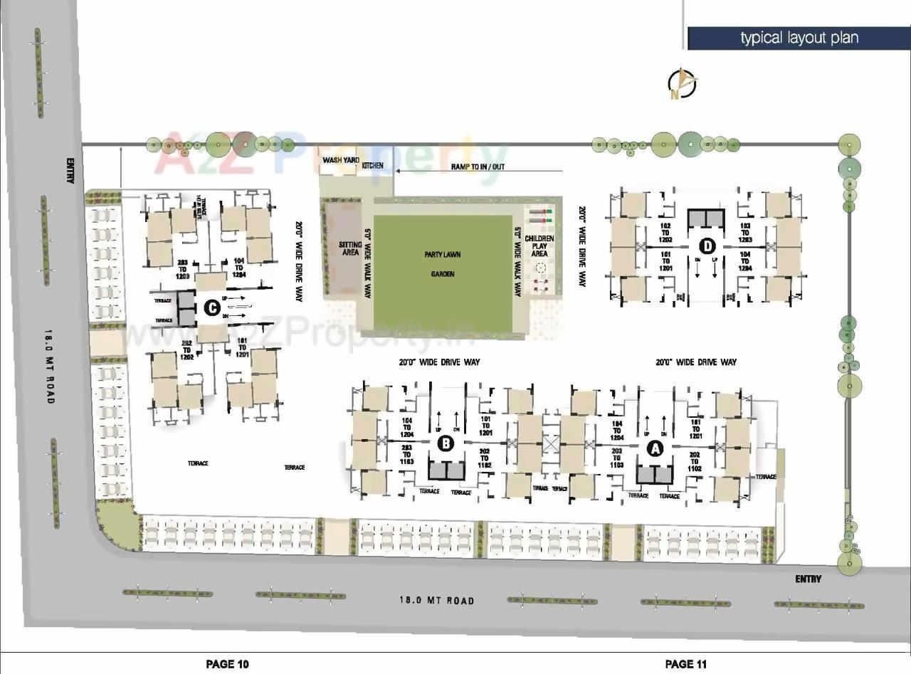 Layout of real estate project Status Elysium located at Jagatpur, Ahmedabad, Gujarat