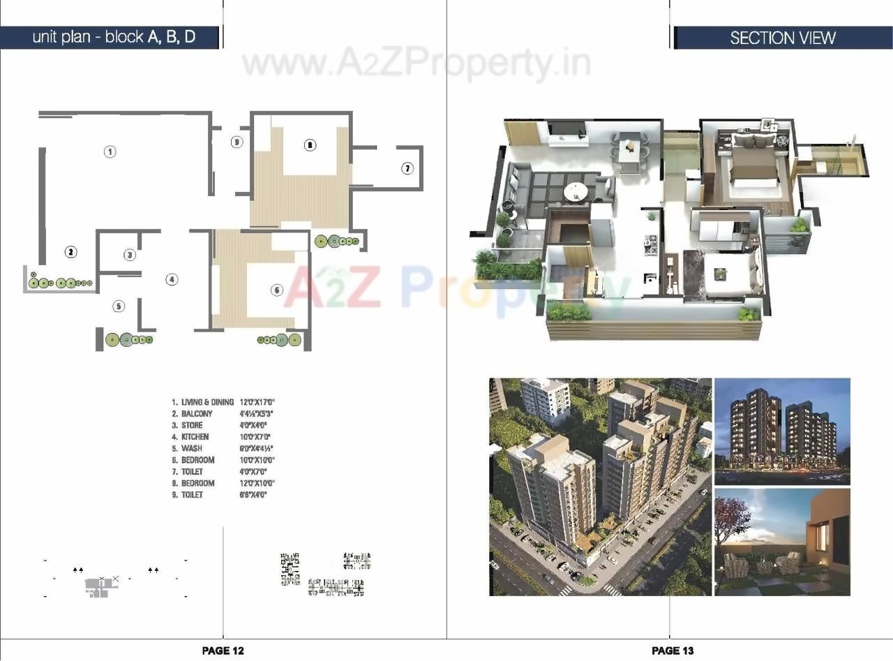 Layout of real estate project Status Elysium located at Jagatpur, Ahmedabad, Gujarat