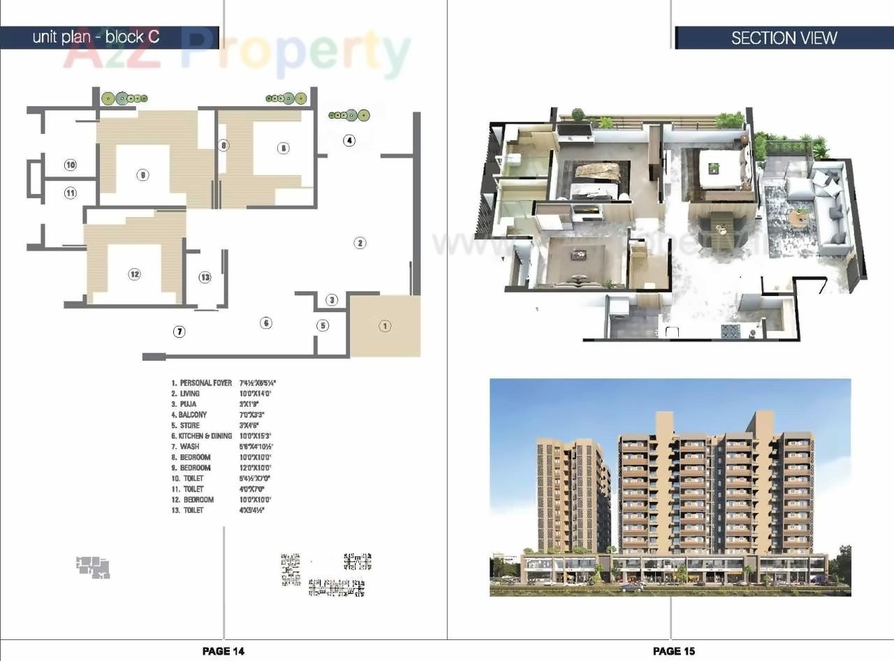 Layout of real estate project Status Elysium located at Jagatpur, Ahmedabad, Gujarat