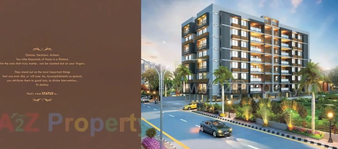 3D Elevation of real estate project Status located at Sola, Ahmedabad, Gujarat