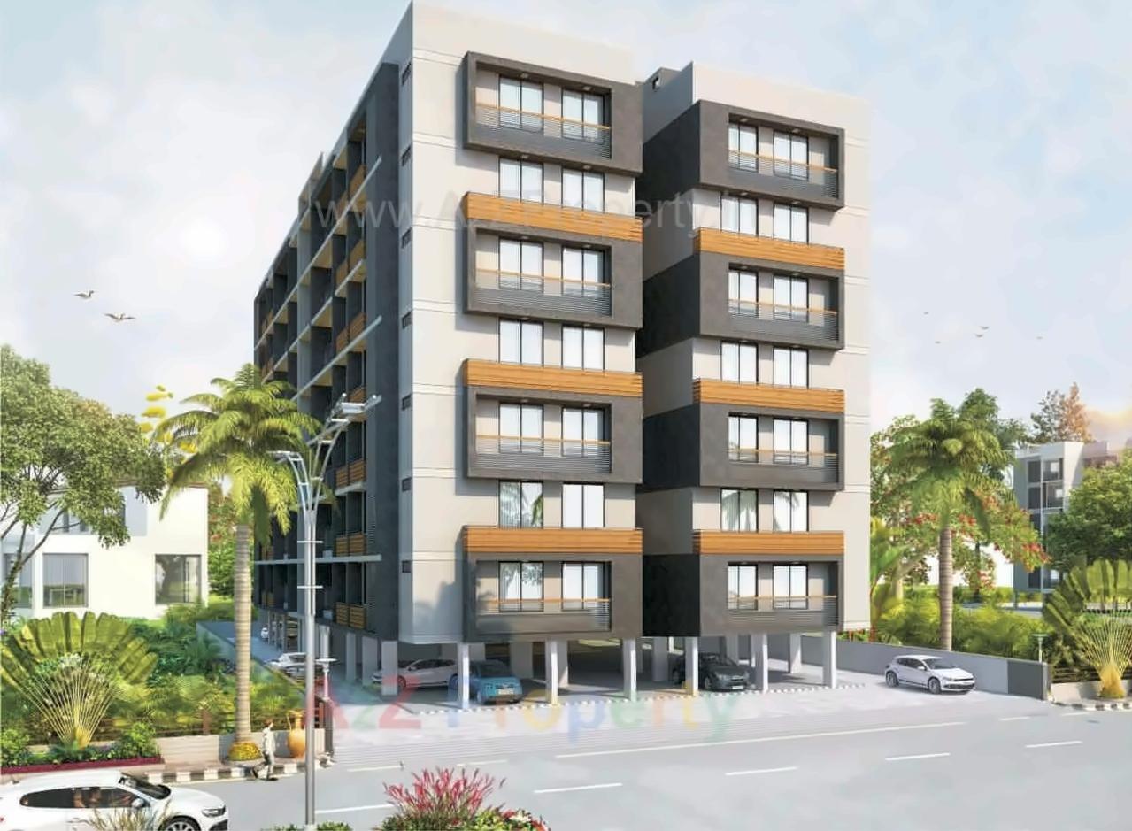 3D Elevation of real estate project Status located at Sola, Ahmedabad, Gujarat