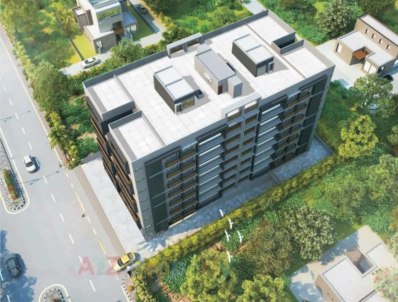 3D Elevation of real estate project Status located at Sola, Ahmedabad, Gujarat