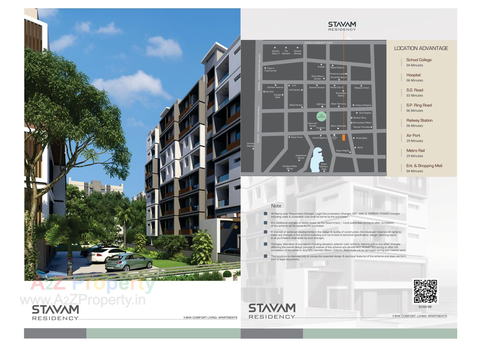  of real estate project Stavam Residency located at Gota, Ahmedabad, Gujarat