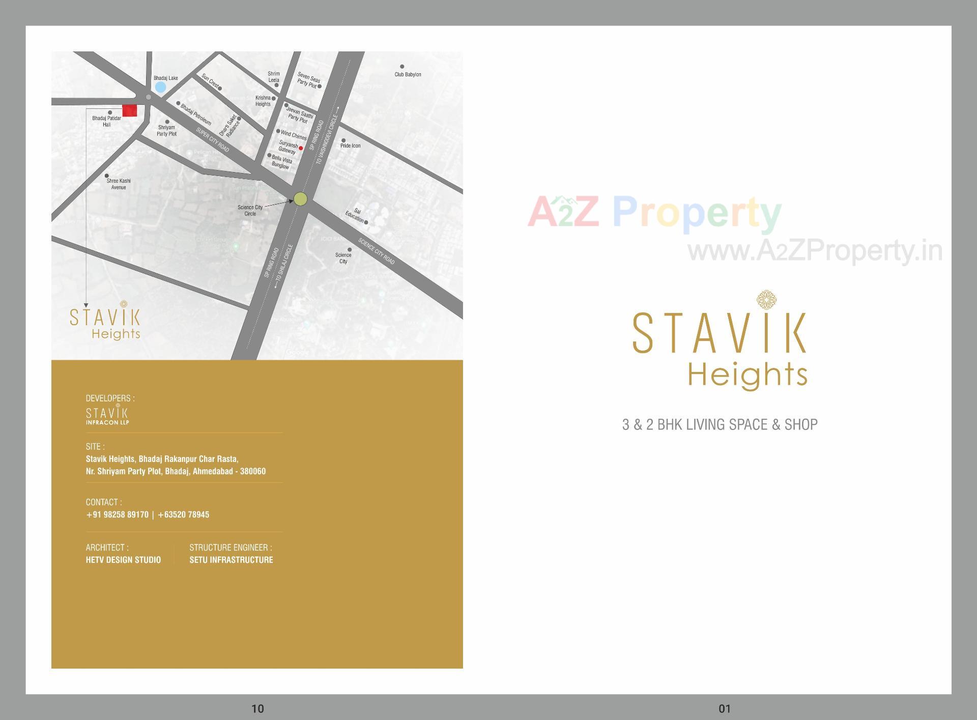  of real estate project Stavik Heights located at Bhadaj, Ahmedabad, Gujarat