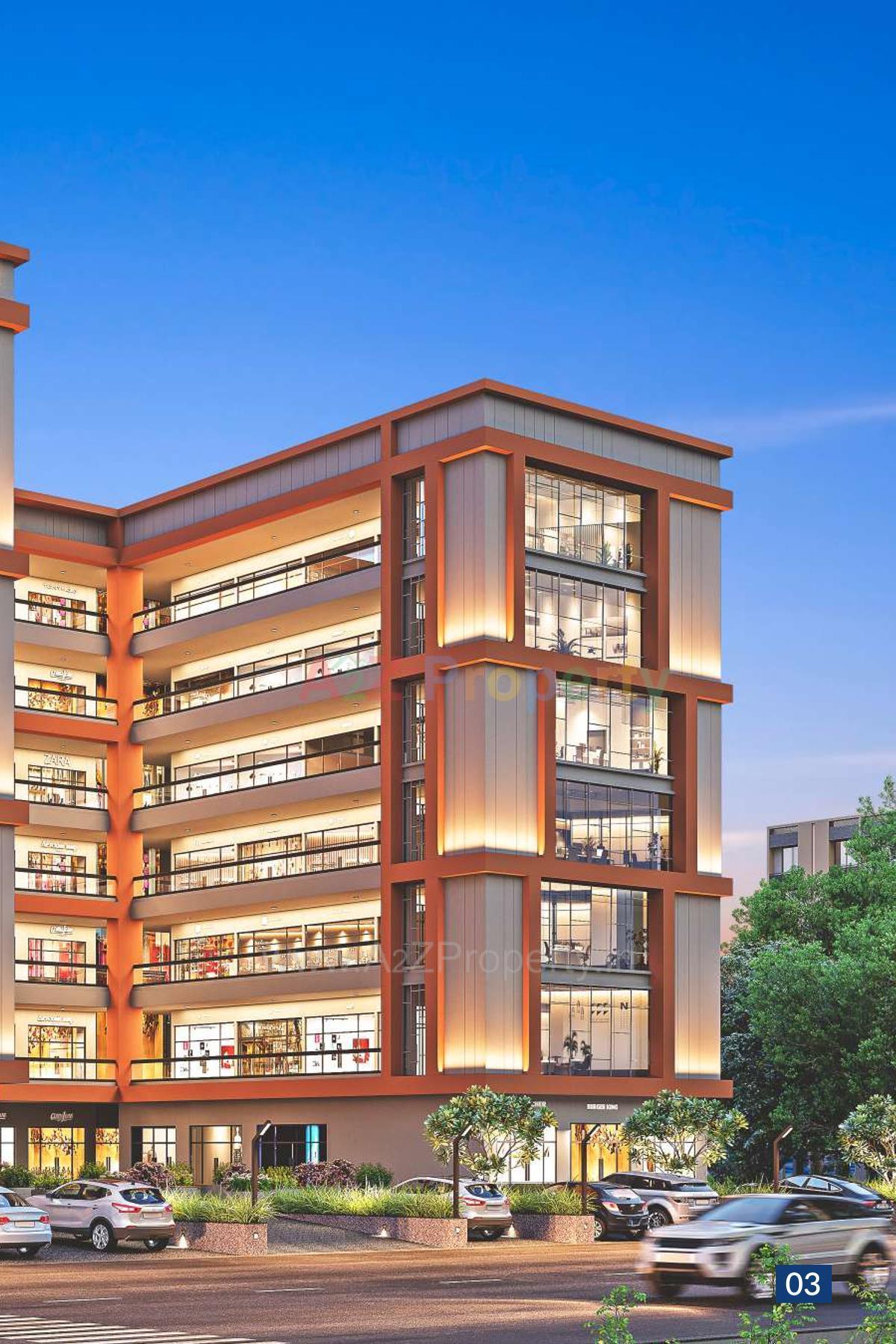 3D Elevation of real estate project Stellar Business Centre located at Naroda, Ahmedabad, Gujarat