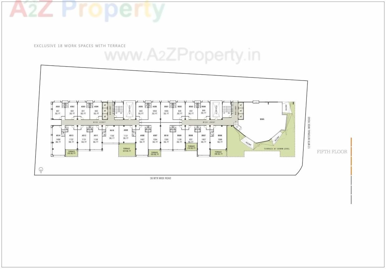 Layout of real estate project Stellar located at Bodakdev, Ahmedabad, Gujarat