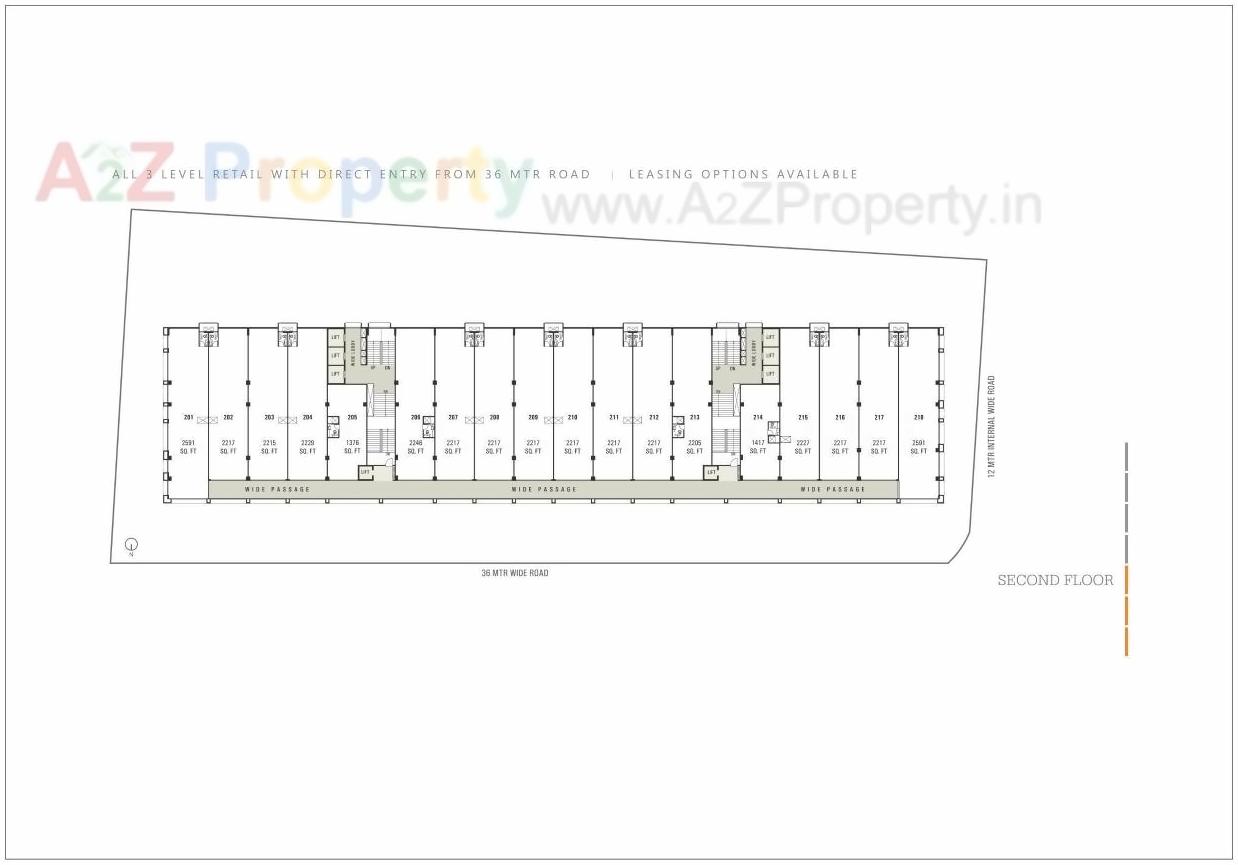 Layout of real estate project Stellar located at Bodakdev, Ahmedabad, Gujarat