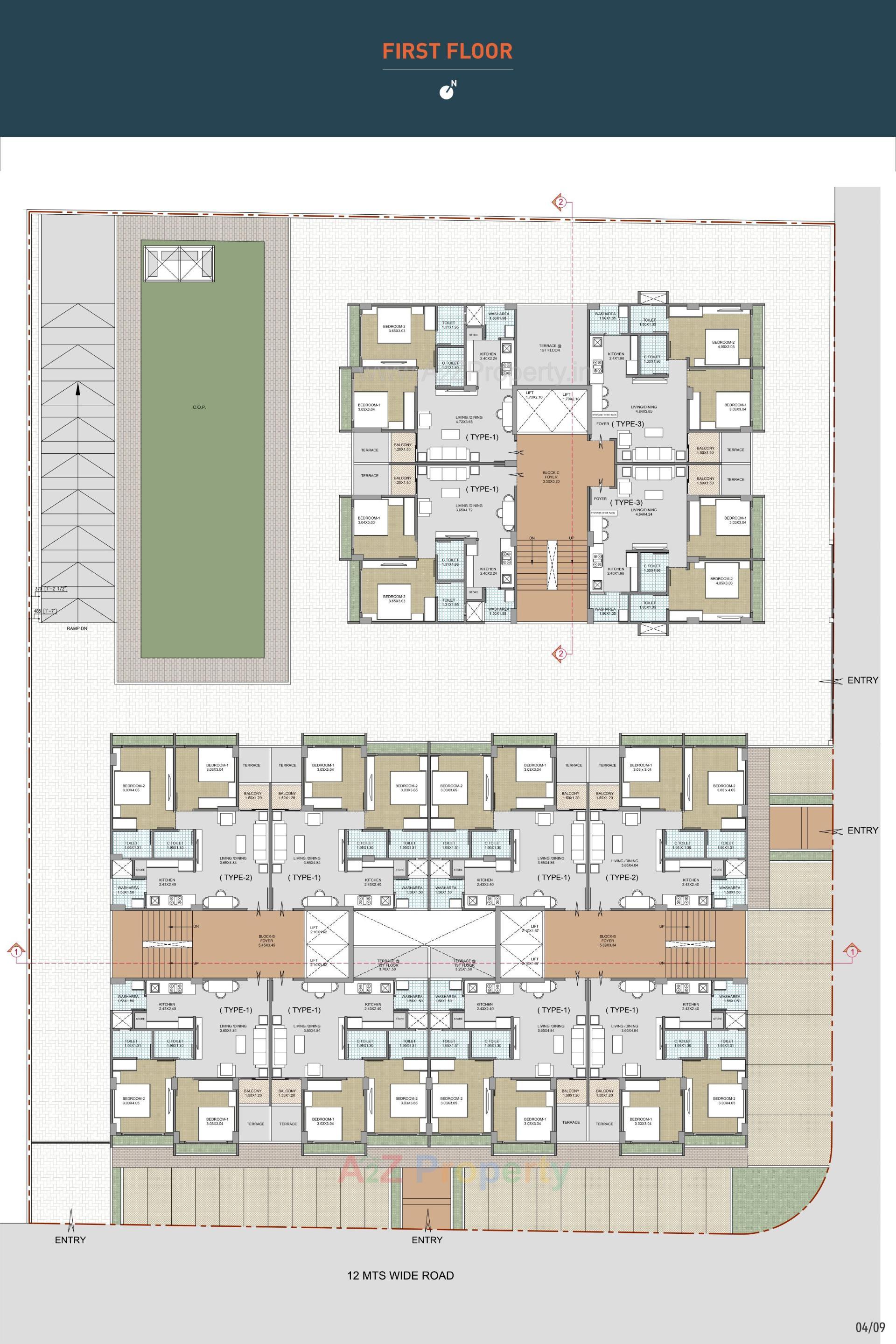 Layout of real estate project Sthapana located at Chenpur, Ahmedabad, Gujarat
