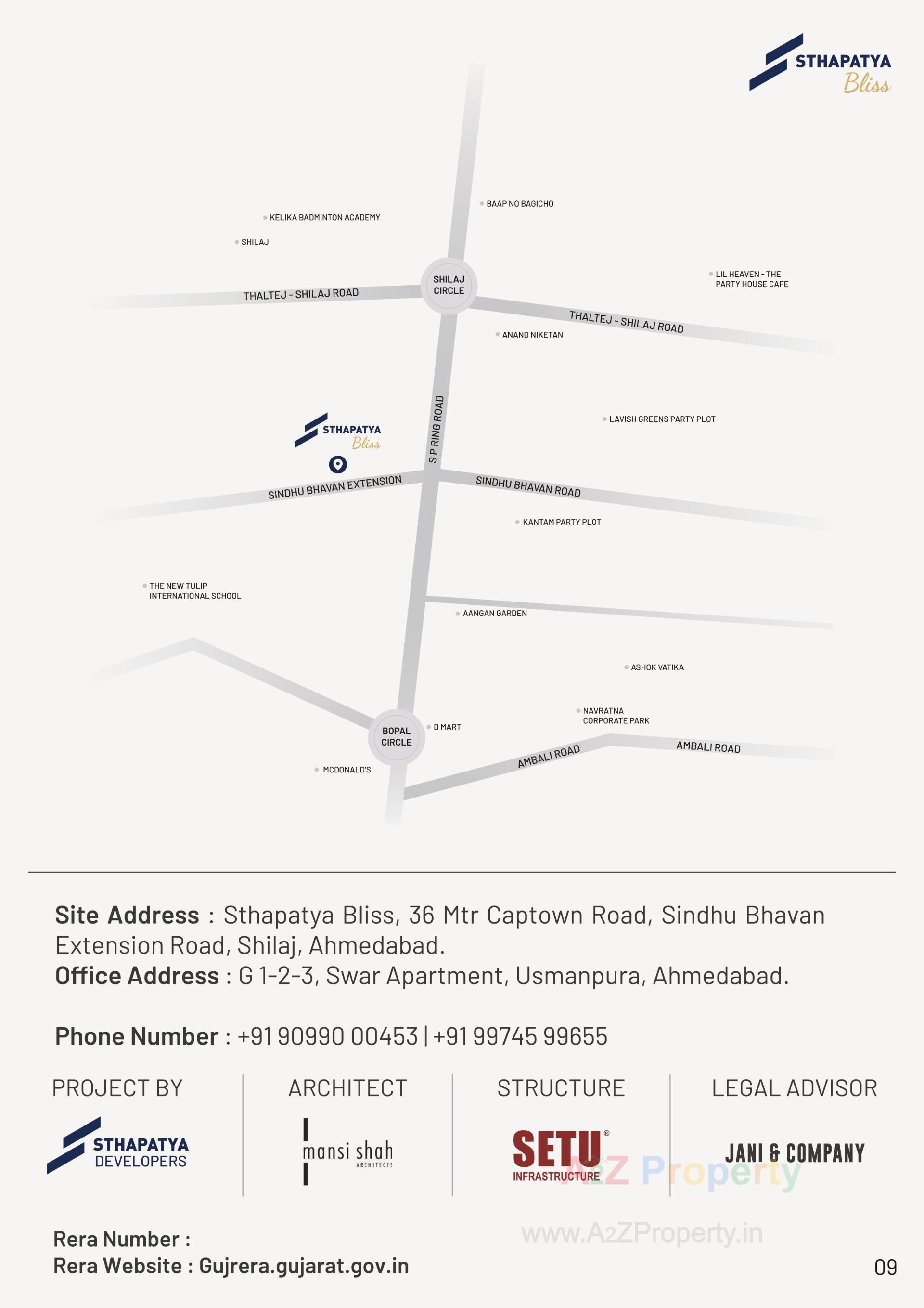  of real estate project Sthapatya Bliss located at Shilaj, Ahmedabad, Gujarat