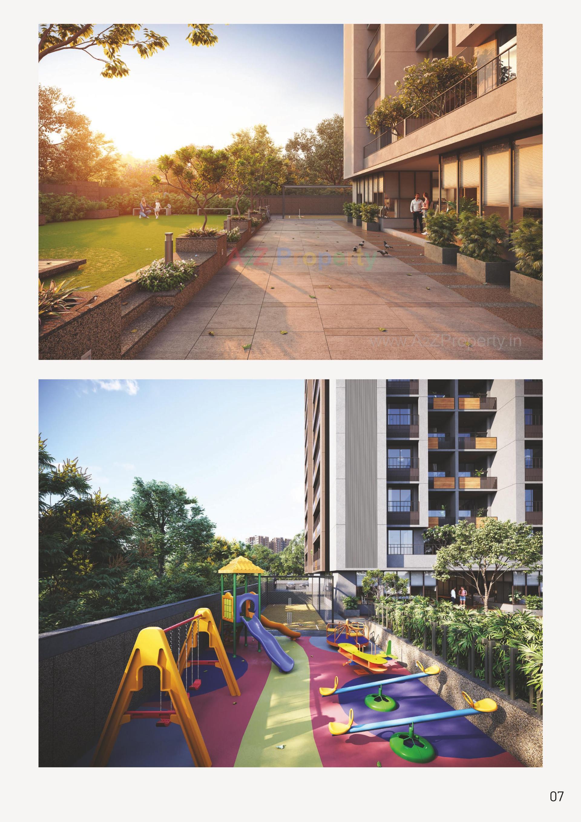 3D Elevation of real estate project Sthapatya Bliss located at Shilaj, Ahmedabad, Gujarat