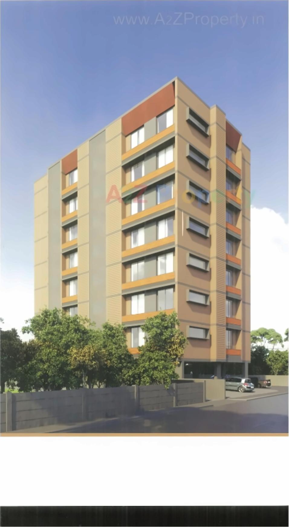3D Elevation of real estate project Sthapatya Elegance located at Shekhpur, Ahmedabad, Gujarat