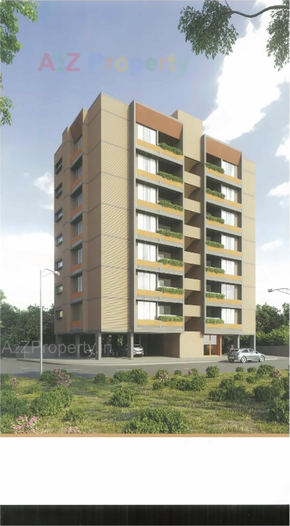 3D Elevation of real estate project Sthapatya Elegance located at Shekhpur, Ahmedabad, Gujarat