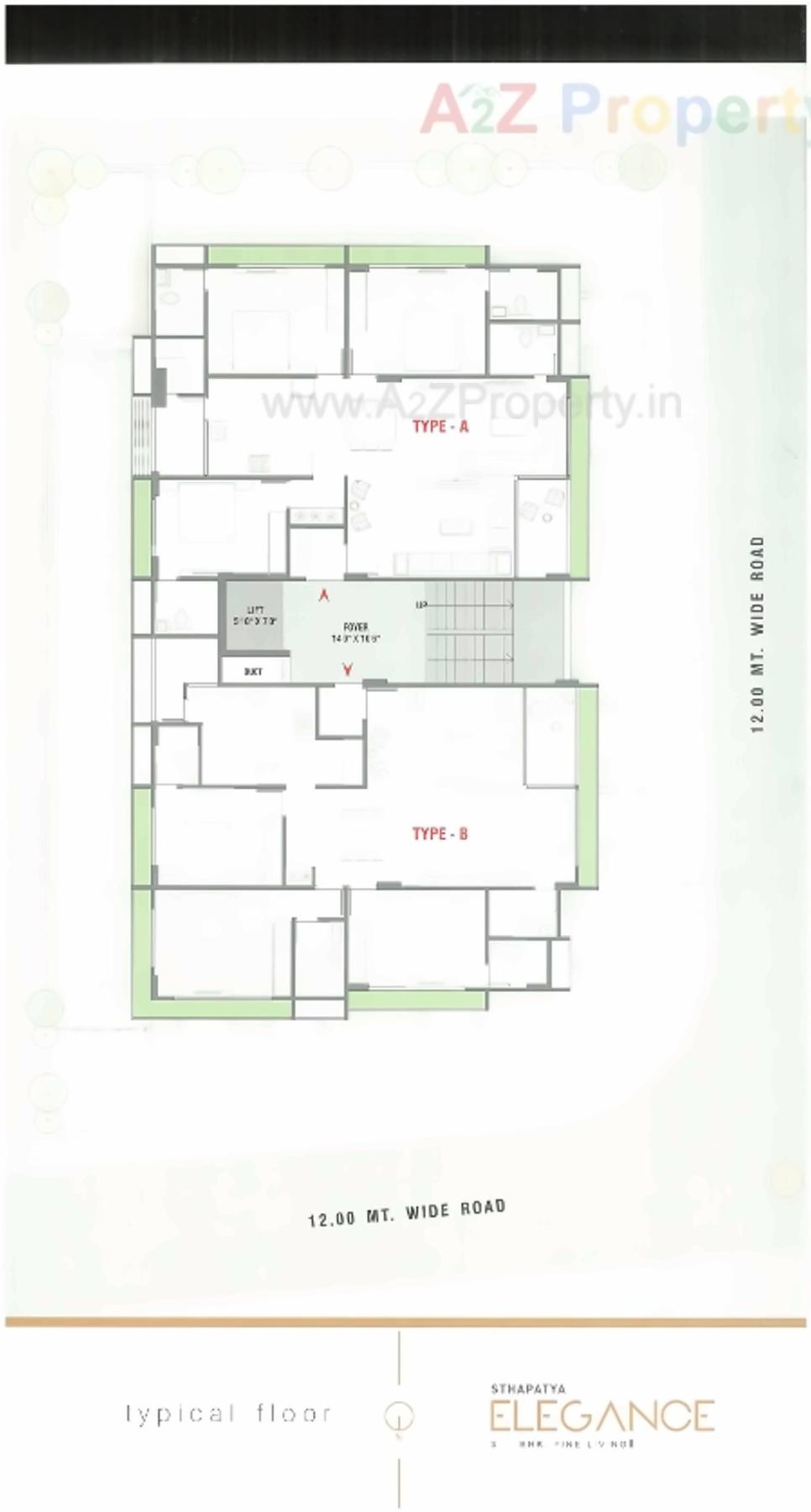 Layout of real estate project Sthapatya Elegance located at Shekhpur, Ahmedabad, Gujarat