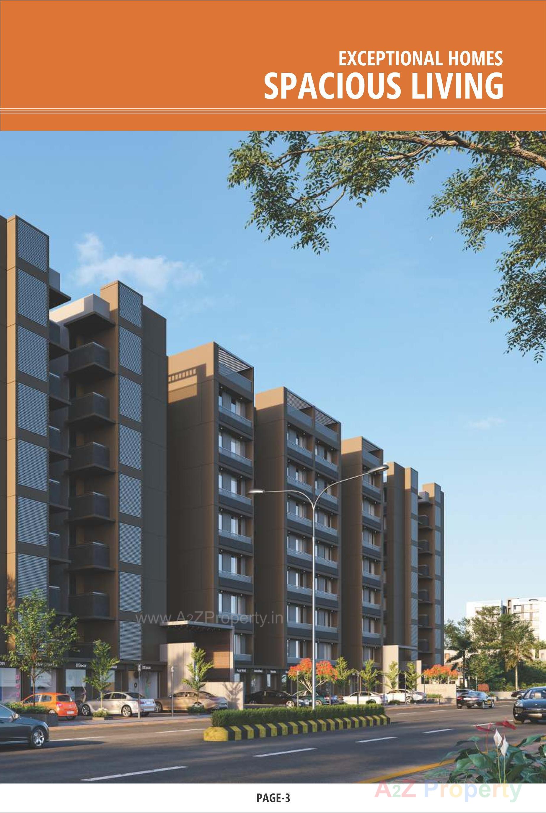 3D Elevation of real estate project Sthapatya Heights located at Ahmedabad, Ahmedabad, Gujarat