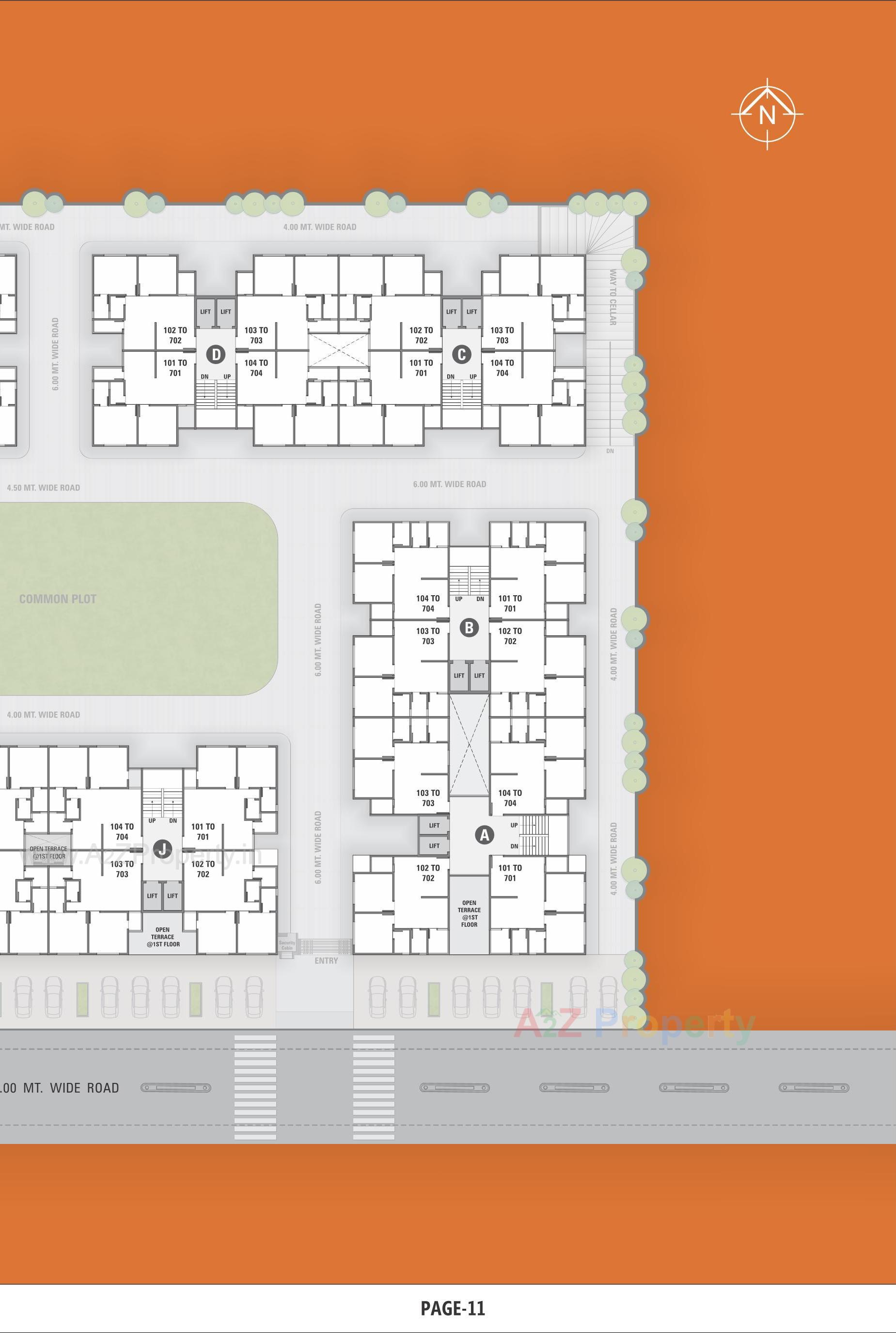 Layout of real estate project Sthapatya Heights located at Ahmedabad, Ahmedabad, Gujarat
