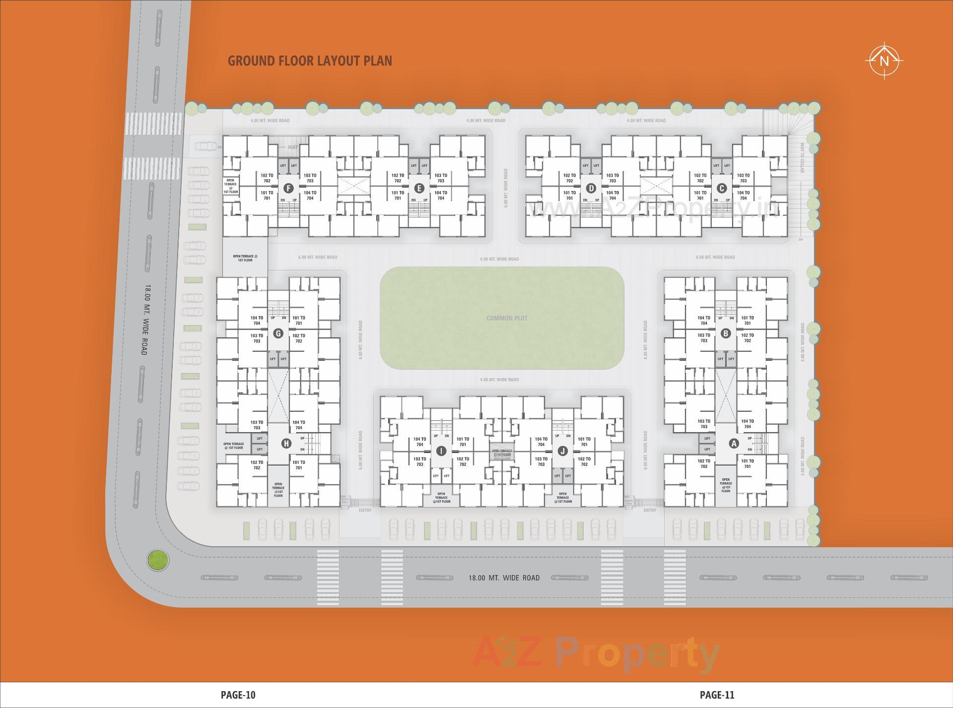 Layout of real estate project Sthapatya Heights located at Ahmedabad, Ahmedabad, Gujarat