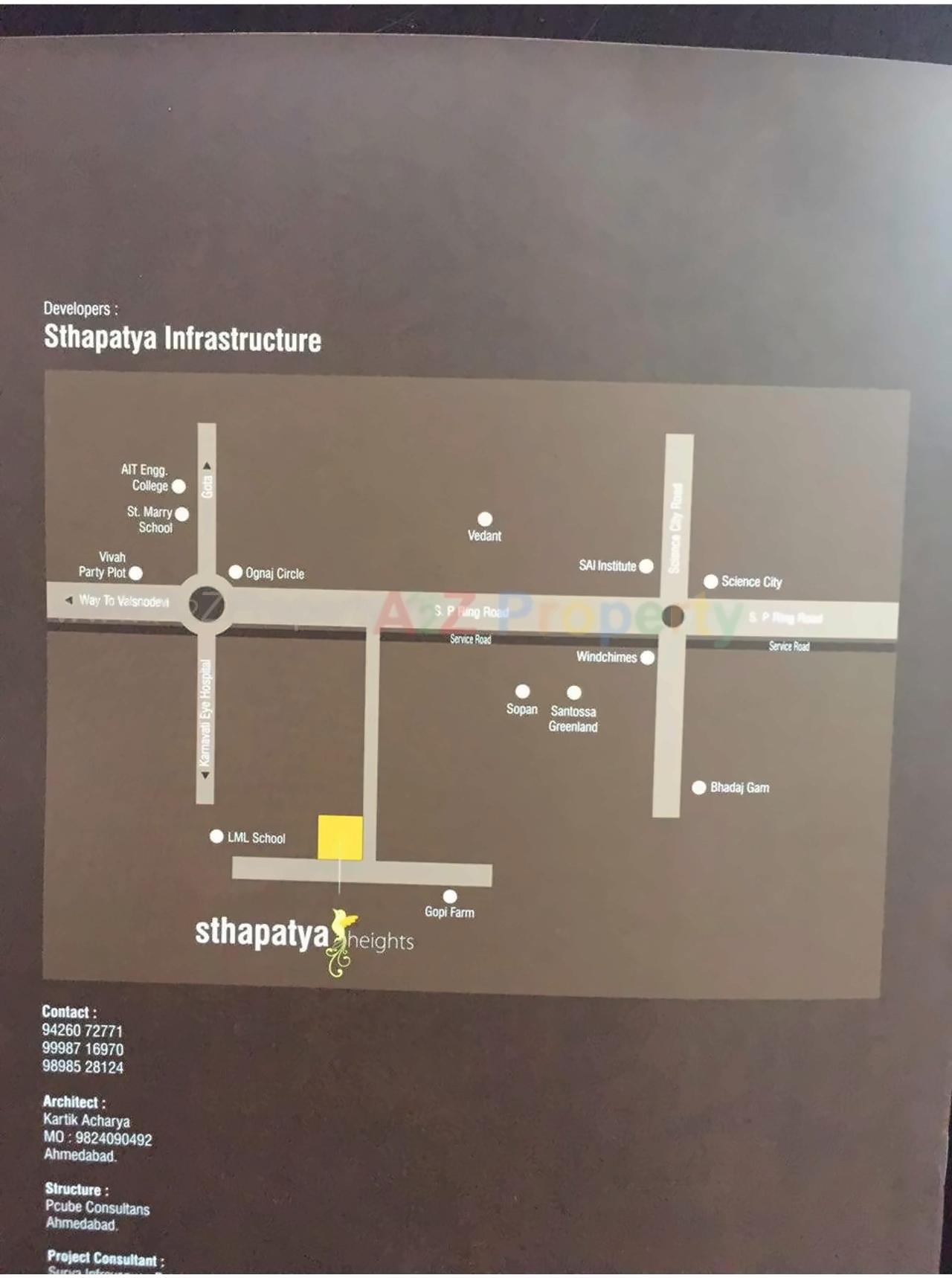  of real estate project Sthapatya Hights located at Ognaj, Ahmedabad, Gujarat