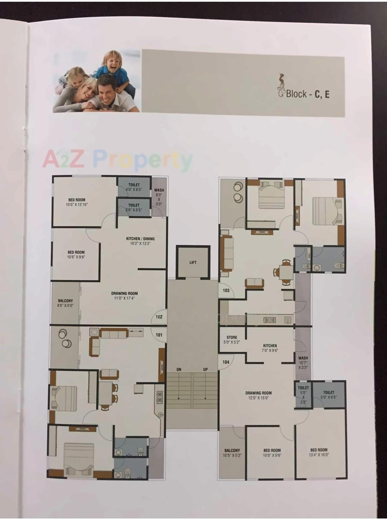 Layout of real estate project Sthapatya Hights located at Ognaj, Ahmedabad, Gujarat