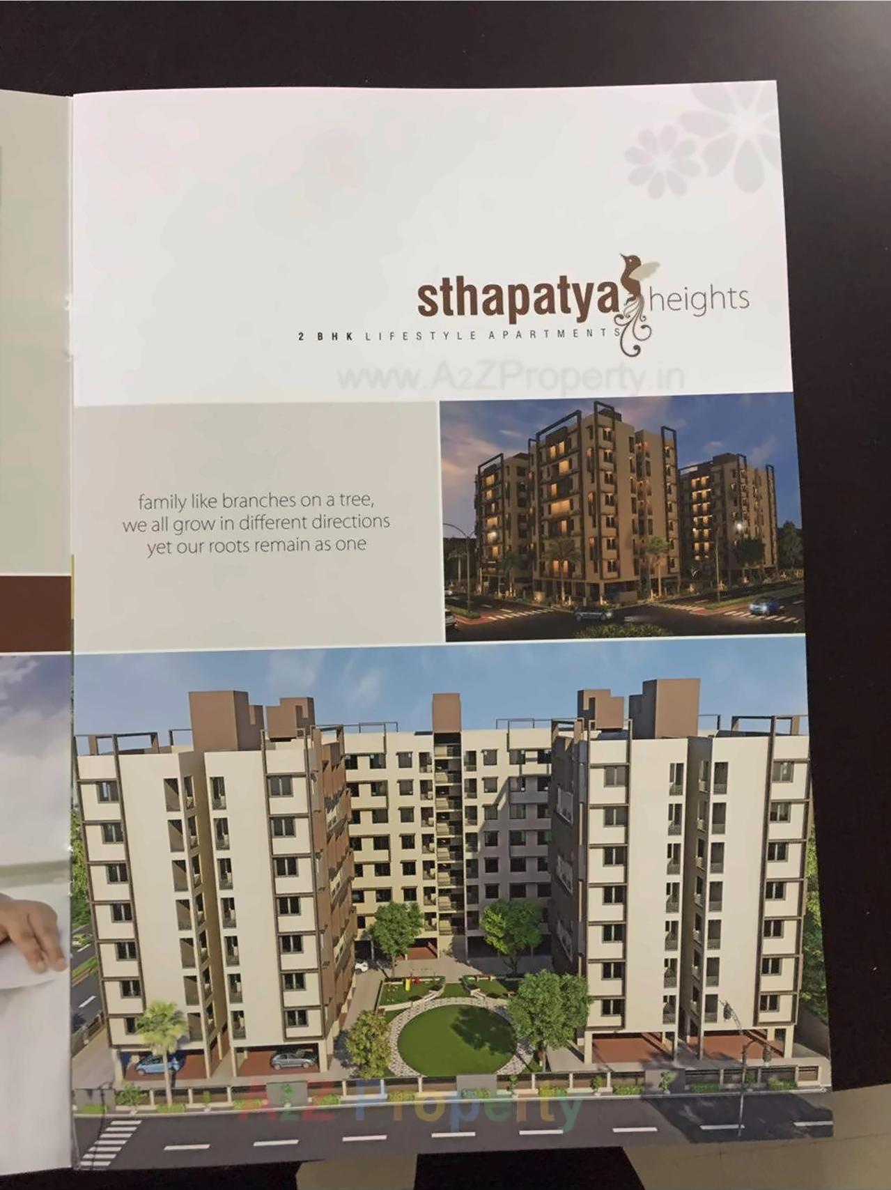 3D Elevation of real estate project Sthapatya Hights located at Ognaj, Ahmedabad, Gujarat