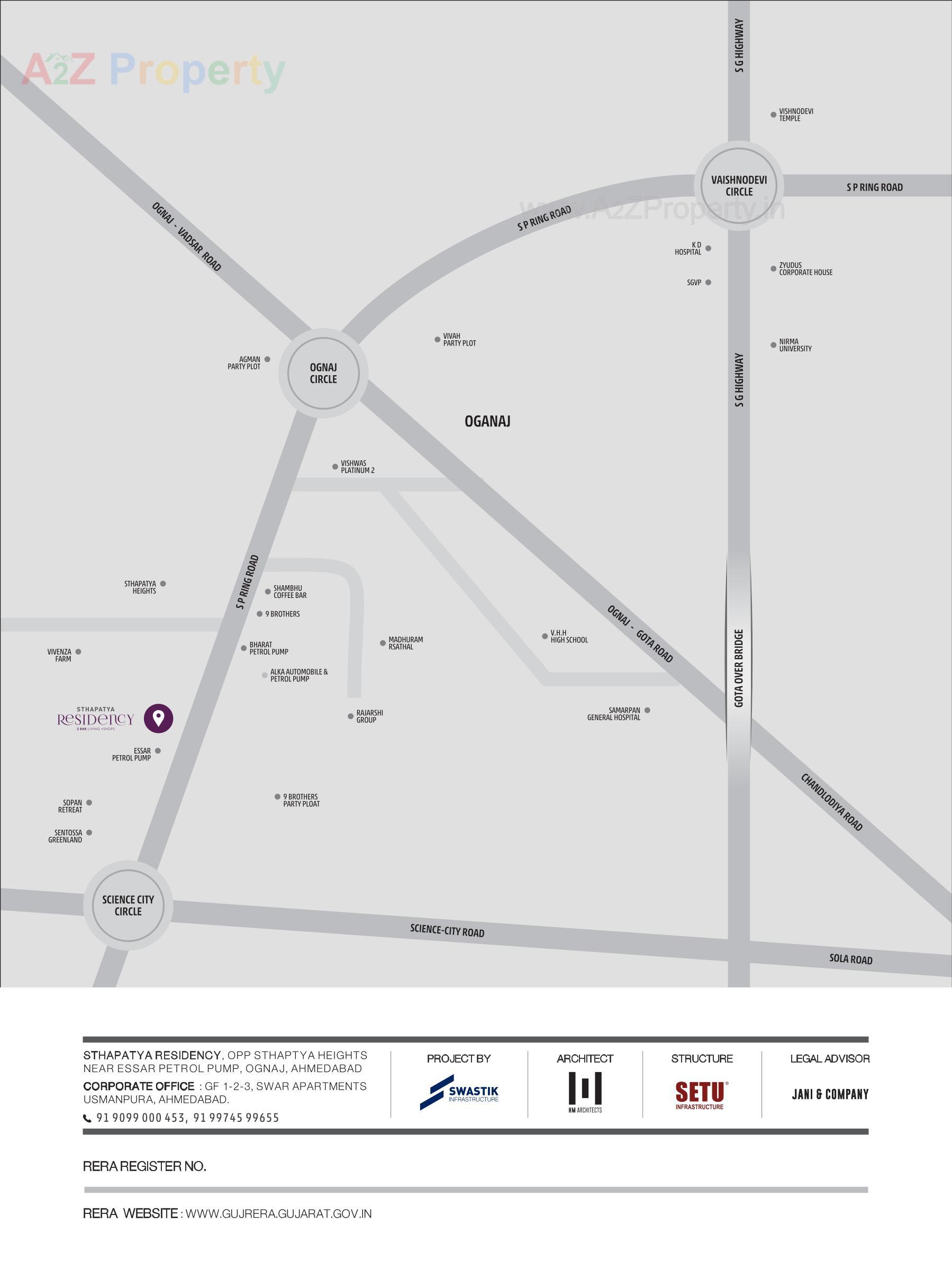  of real estate project Sthapatya Residency located at Ognaj, Ahmedabad, Gujarat