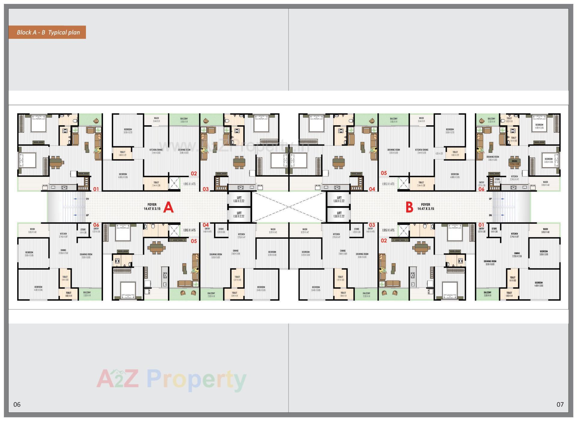 Layout of real estate project Sudama Avenue located at Chiloda, Ahmedabad, Gujarat
