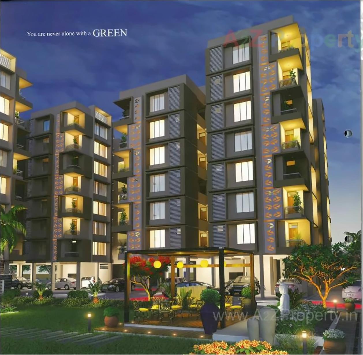 3D Elevation of real estate project Sudarshan Green located at Sola, Ahmedabad, Gujarat