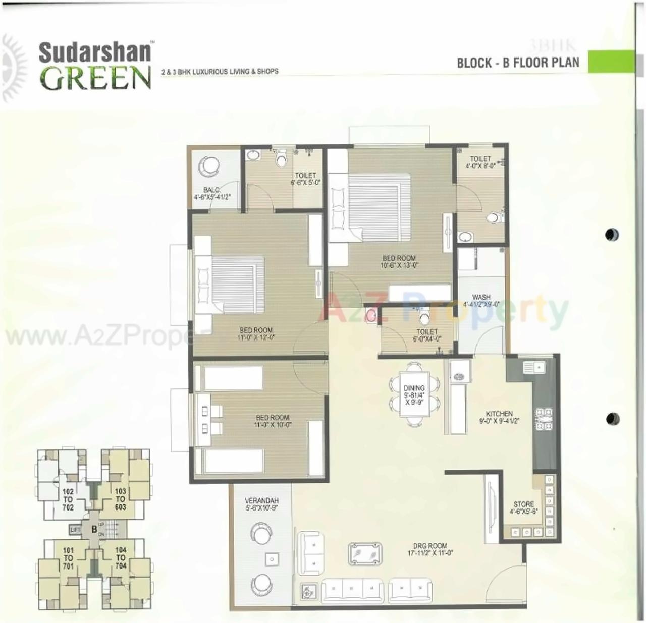 Layout of real estate project Sudarshan Green located at Sola, Ahmedabad, Gujarat