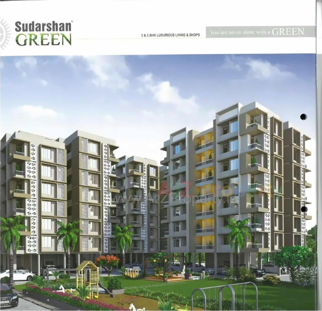 3D Elevation of real estate project Sudarshan Green located at Sola, Ahmedabad, Gujarat