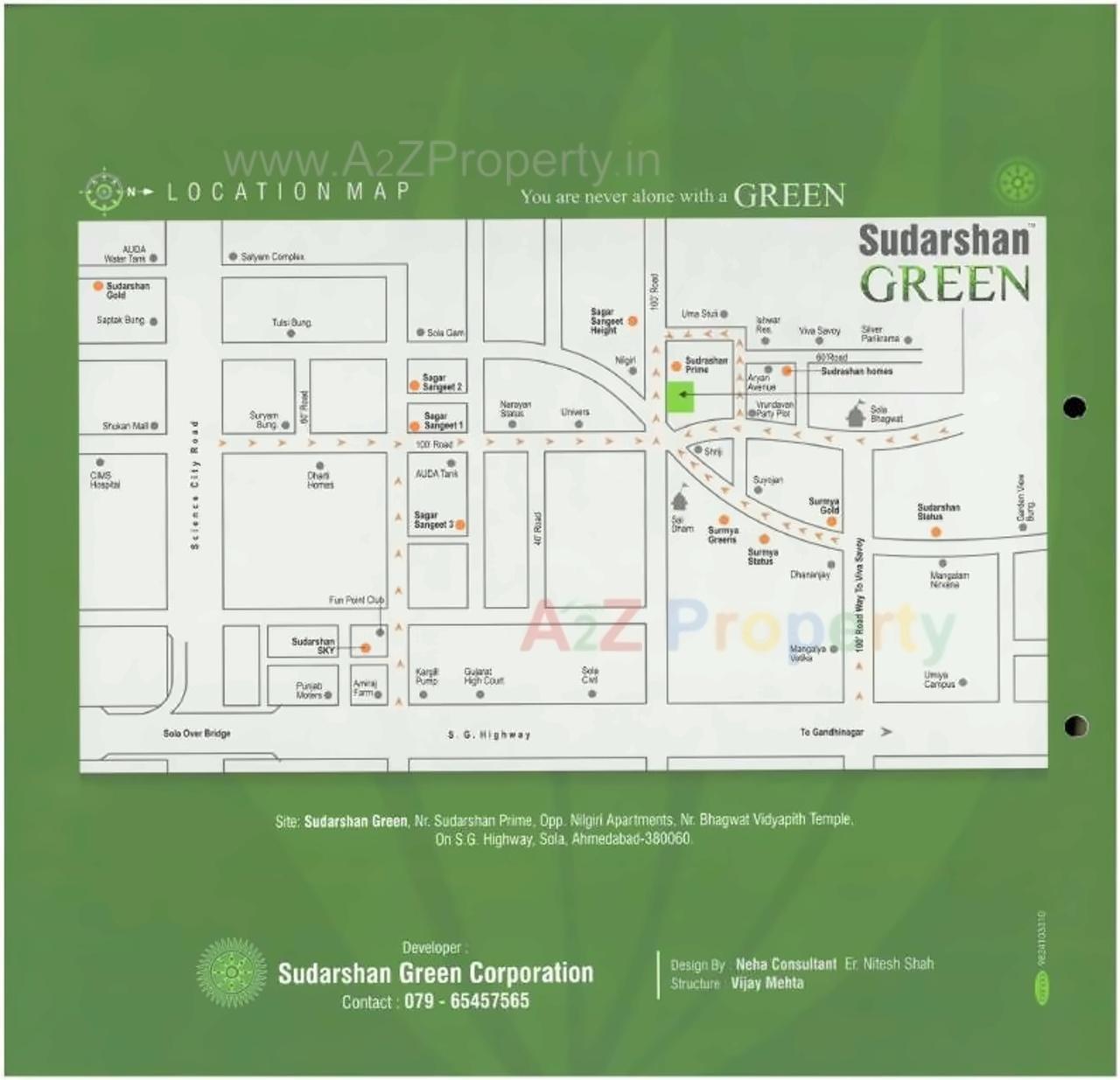  of real estate project Sudarshan Green located at Sola, Ahmedabad, Gujarat