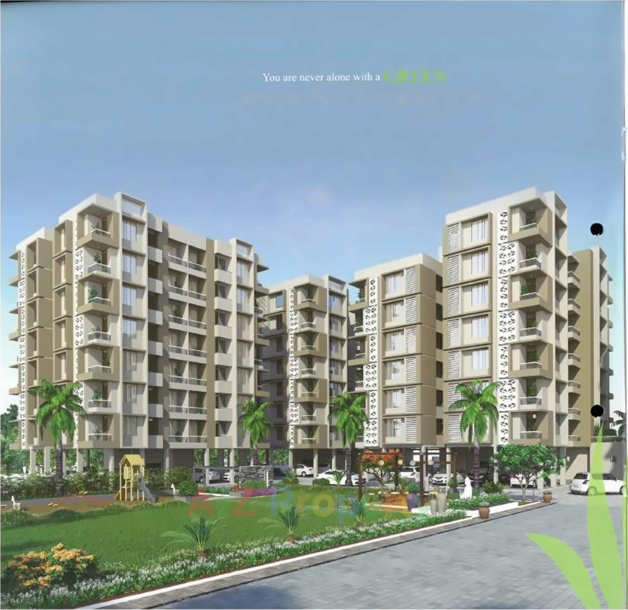 3D Elevation of real estate project Sudarshan Green located at Sola, Ahmedabad, Gujarat