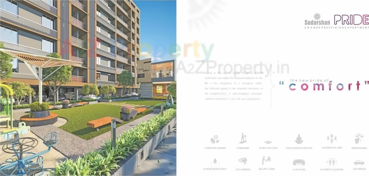 3D Elevation of real estate project Sudarshan Pride located at Sola, Ahmedabad, Gujarat