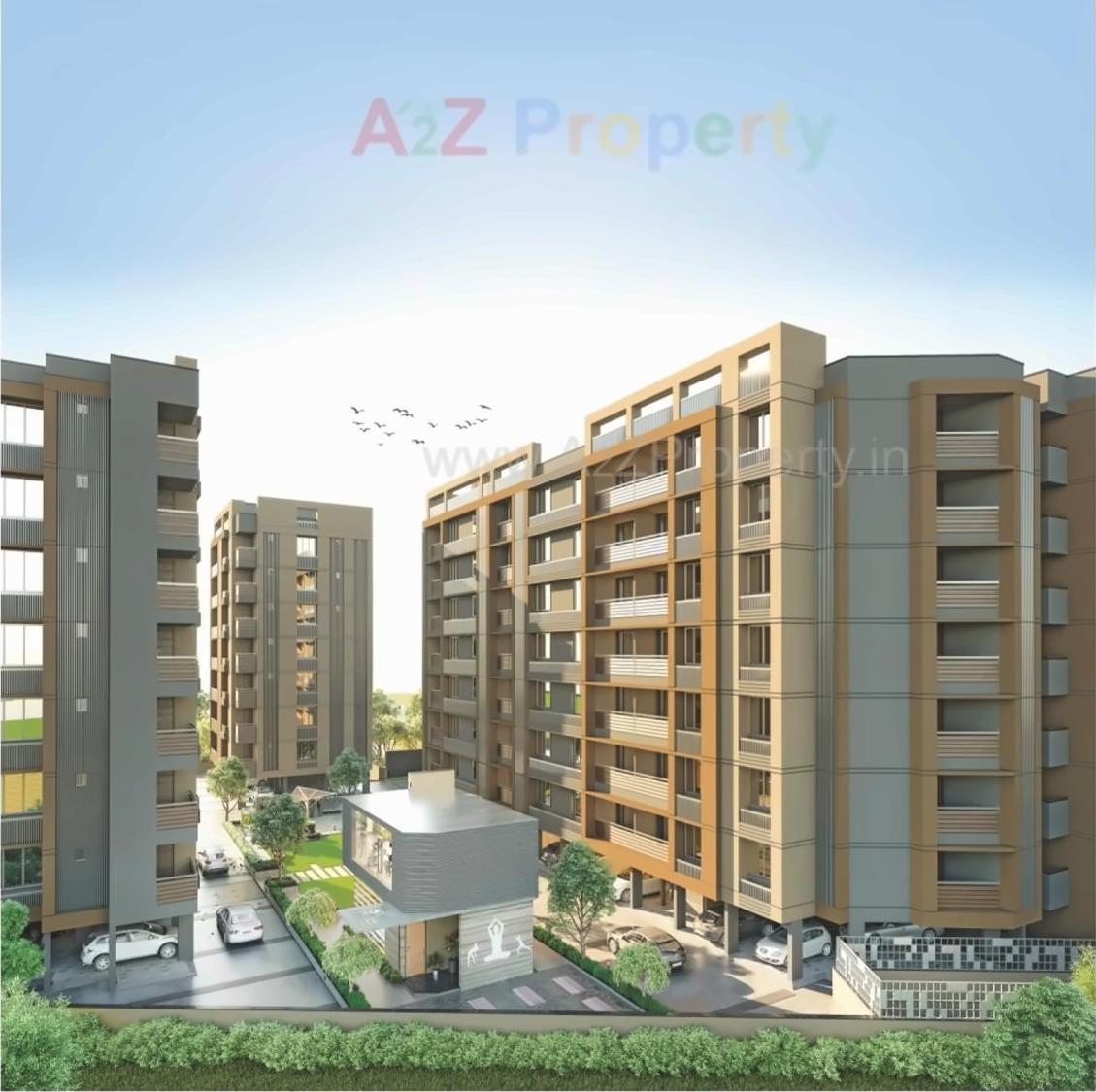 3D Elevation of real estate project Sudarshan Pride located at Sola, Ahmedabad, Gujarat