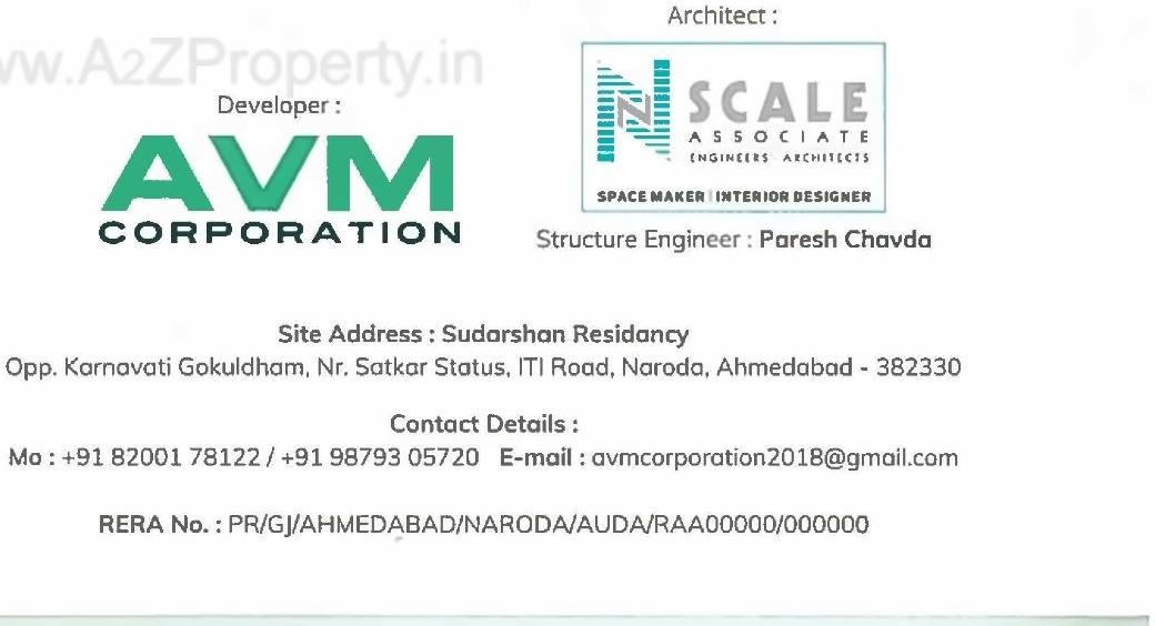  of real estate project Sudarshan Residency located at Naroda, Ahmedabad, Gujarat