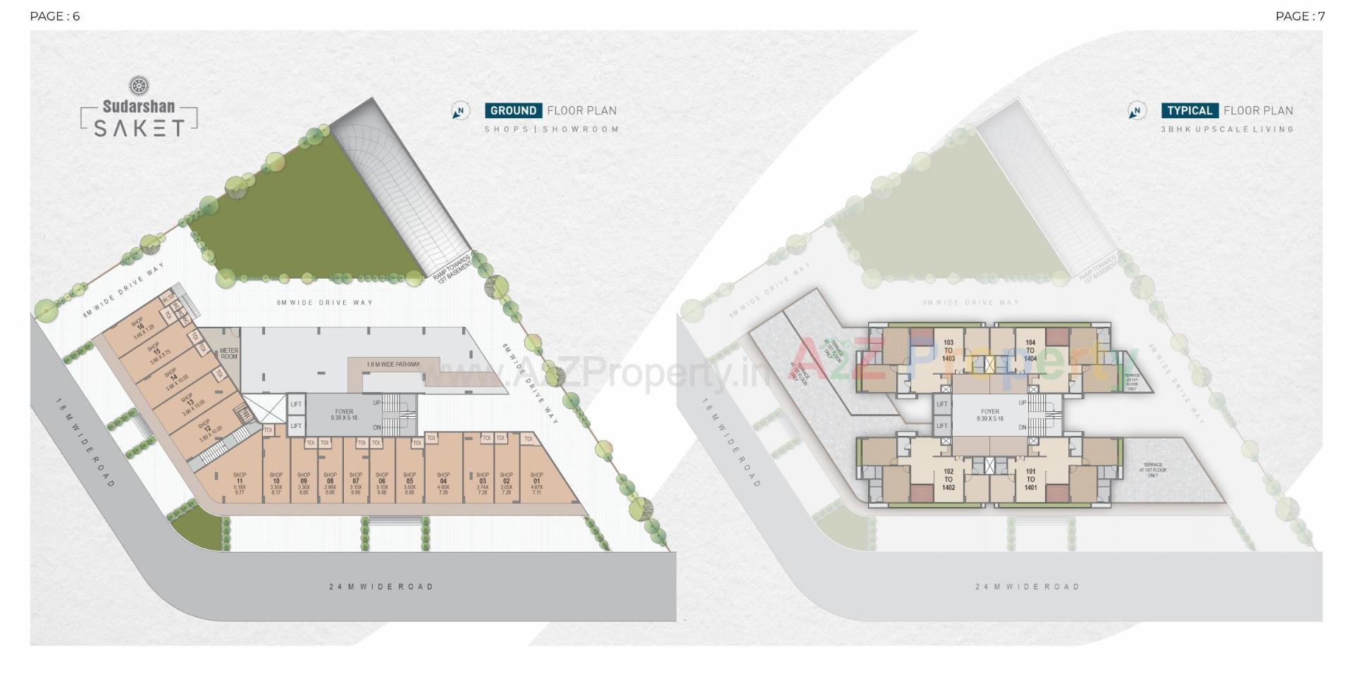 Layout of real estate project Sudarshan Saket located at Chenpur, Ahmedabad, Gujarat